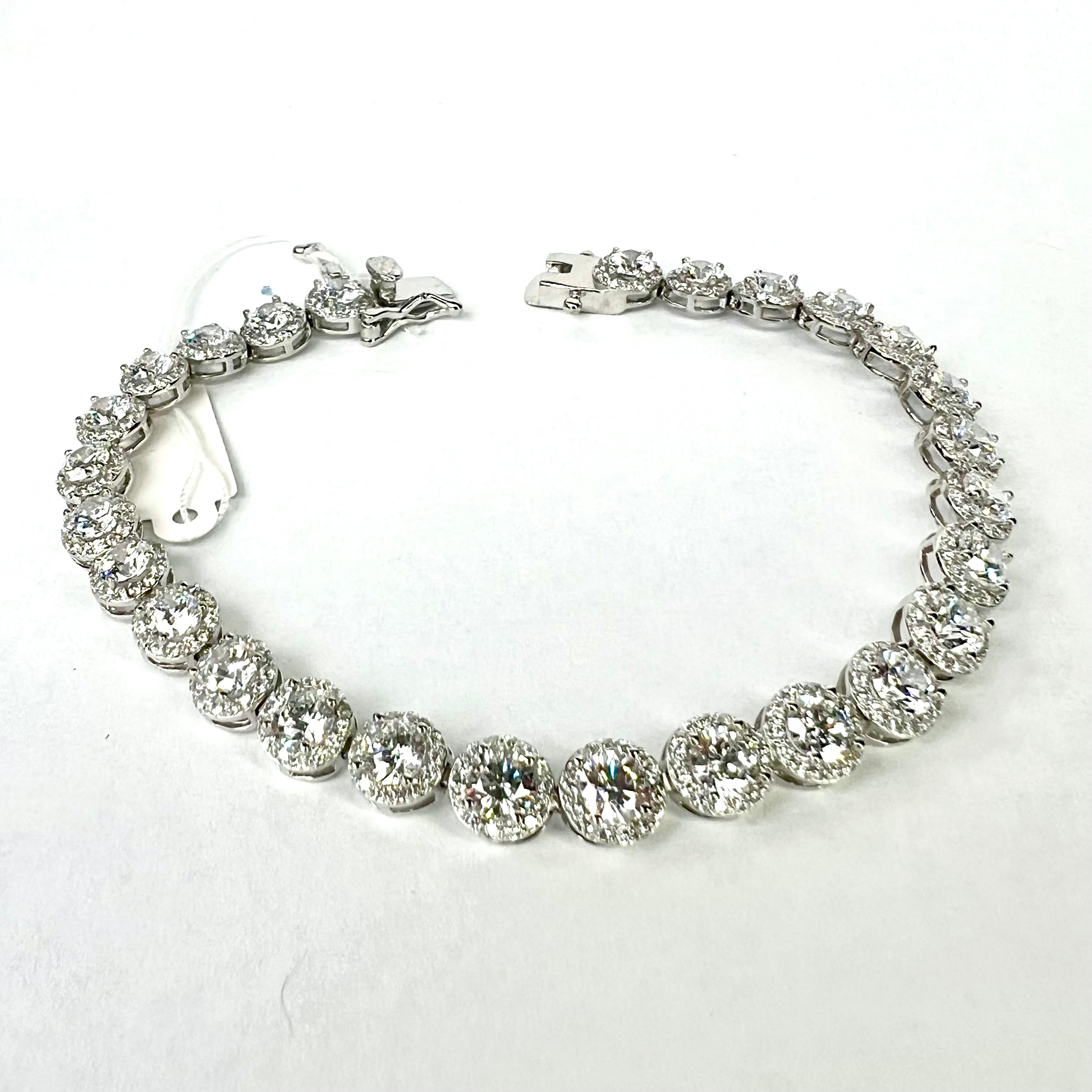 Tuscany Silver Bracciale Donna In Argento Sterling 925 Con Zirconia Cubica - Gioiello Elegante Ipoallergenico In Confezione Regalo