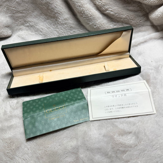 GUCCI Green Box + Booklets 9.90x2.50x1.10 inches