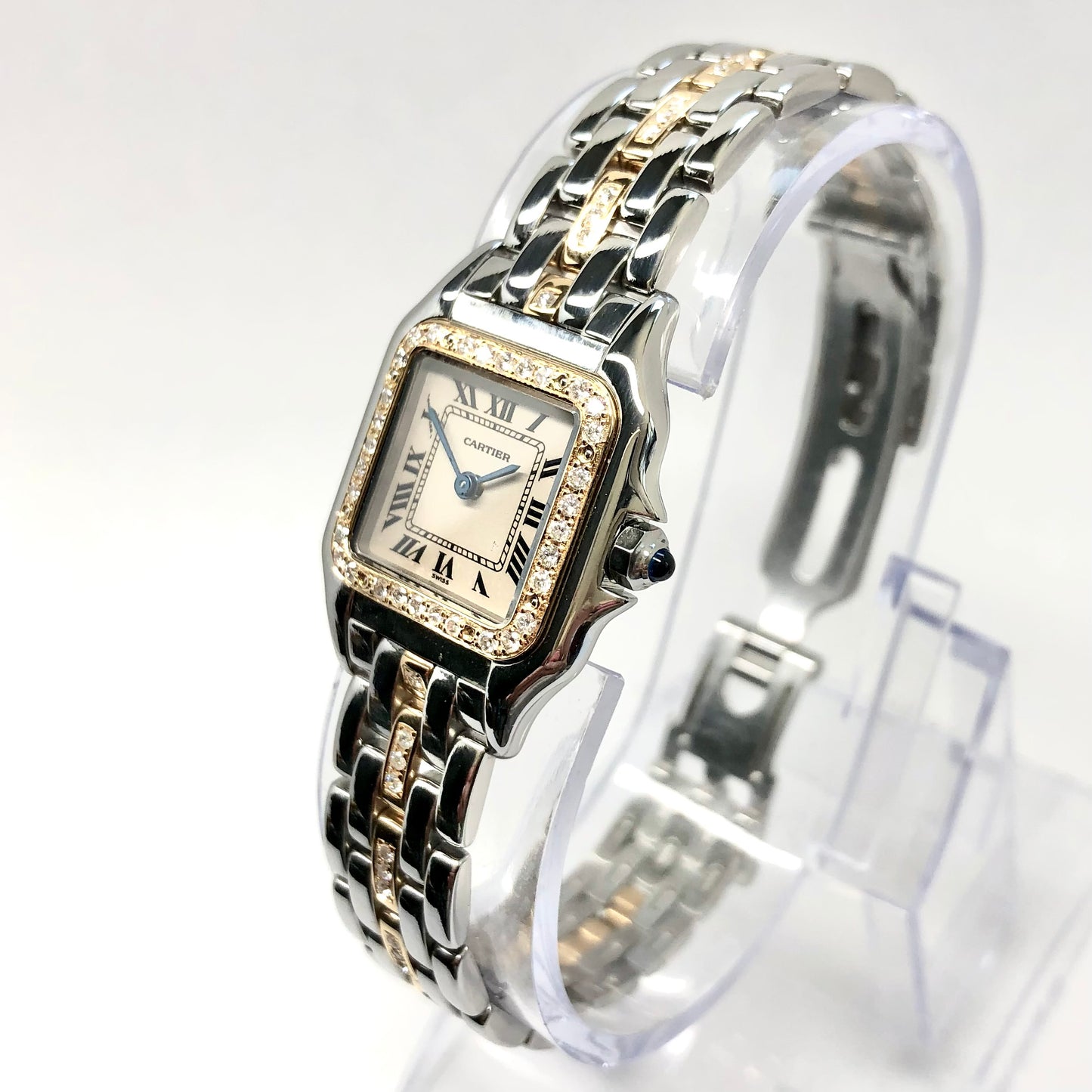 CARTIER PANTHERE Quartz 23mm 1 Row Gold 0.69TCW Diamond Watch