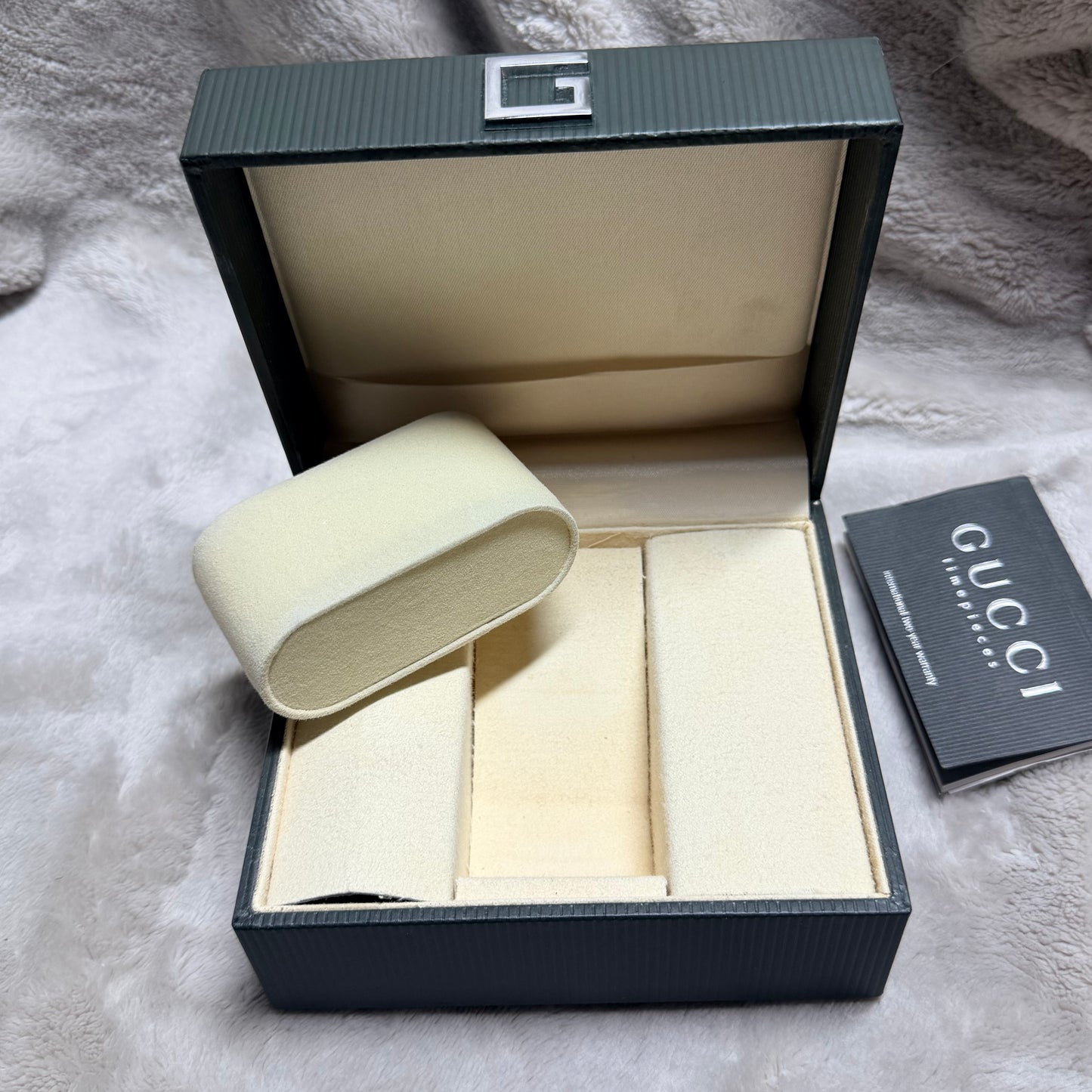 GUCCI Box + Booklet 5.40x4.60x2.75 inches