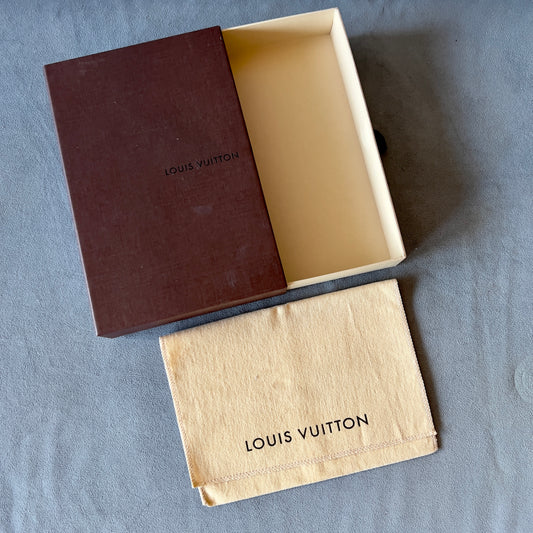 LOUIS VUITTON Goods Box + Pouch  8.20x5.5x1.60 inches