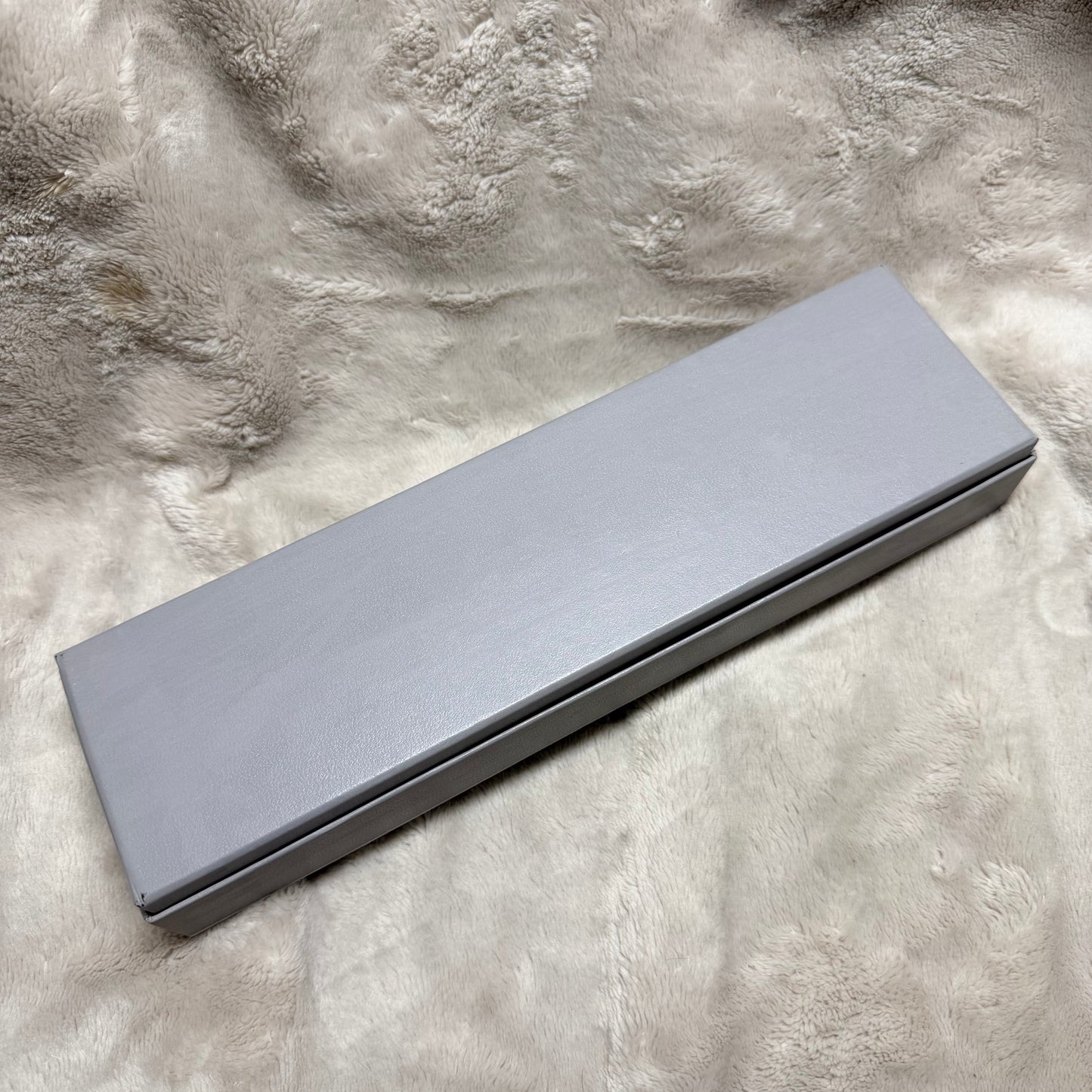 HERMES Gray Velvet  Box + Booklet + Outer Box 10.30x3x1.75 inches