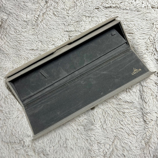 SEIKO CREDOR Gray Velvet Box 9.90x3.25x1.80 inches