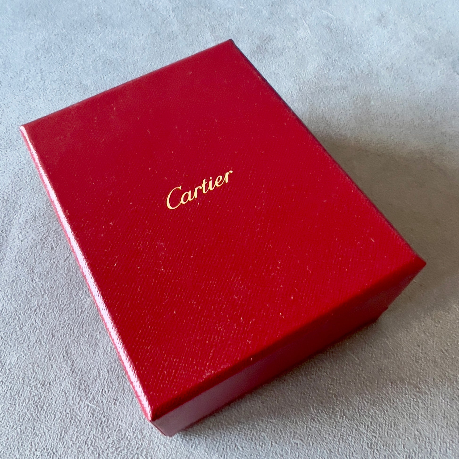 CARTIER Double Alliance Ring Box + Outer Box 4.40x3.60x1.90 inches