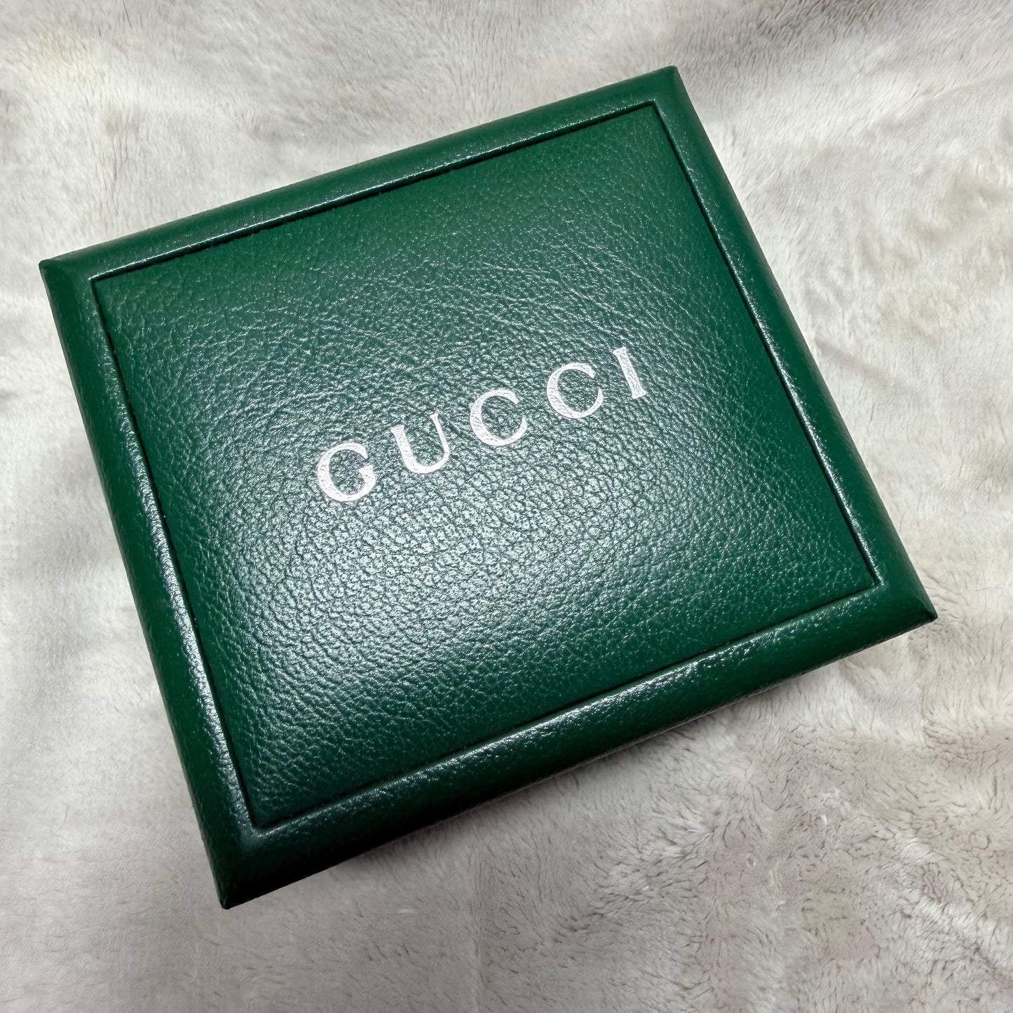 GUCCI Green Box + Booklet 4.60x4.20x2.75 inches