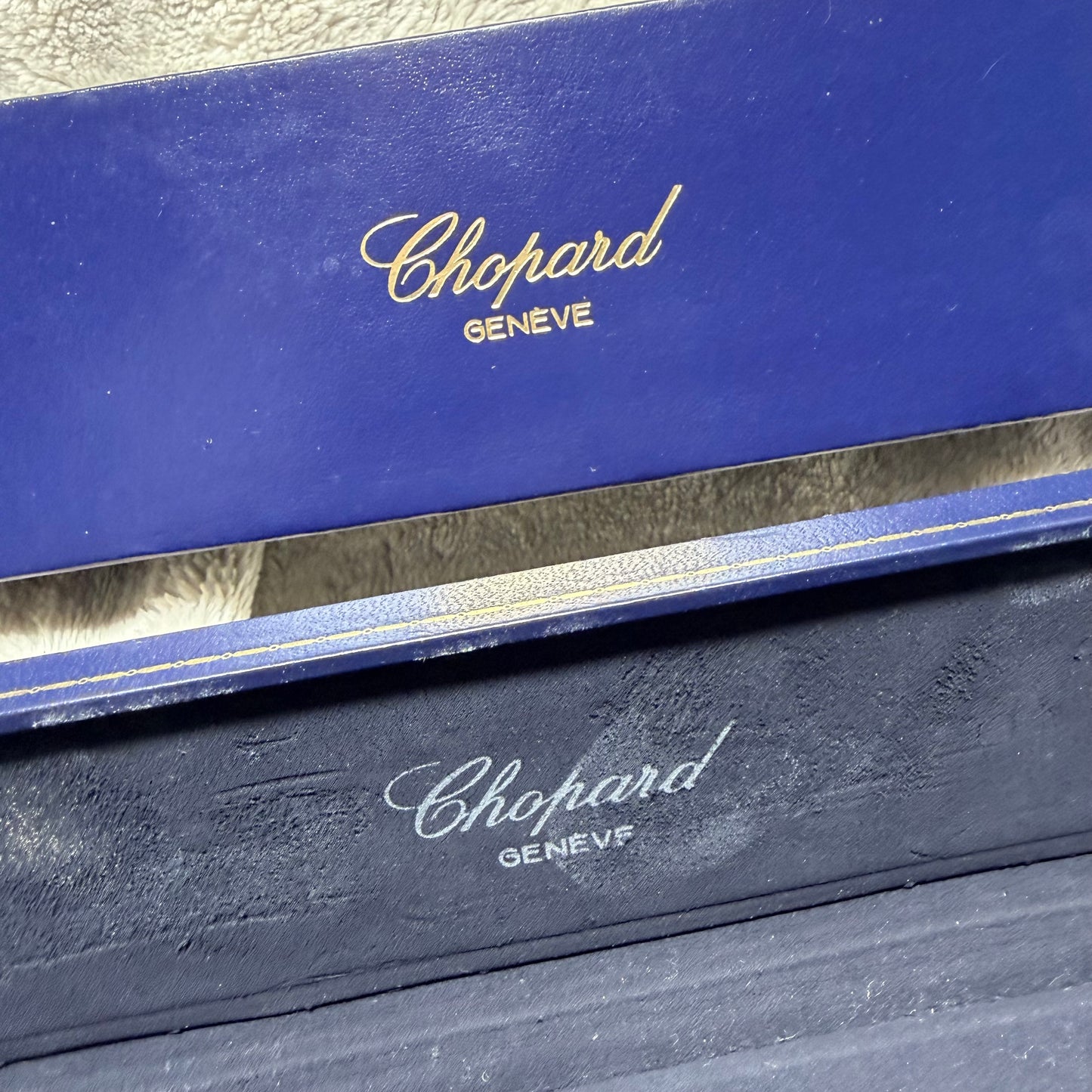 CHOPARD Blue Box + Outer Box 10.10x2.75x1.30 inches