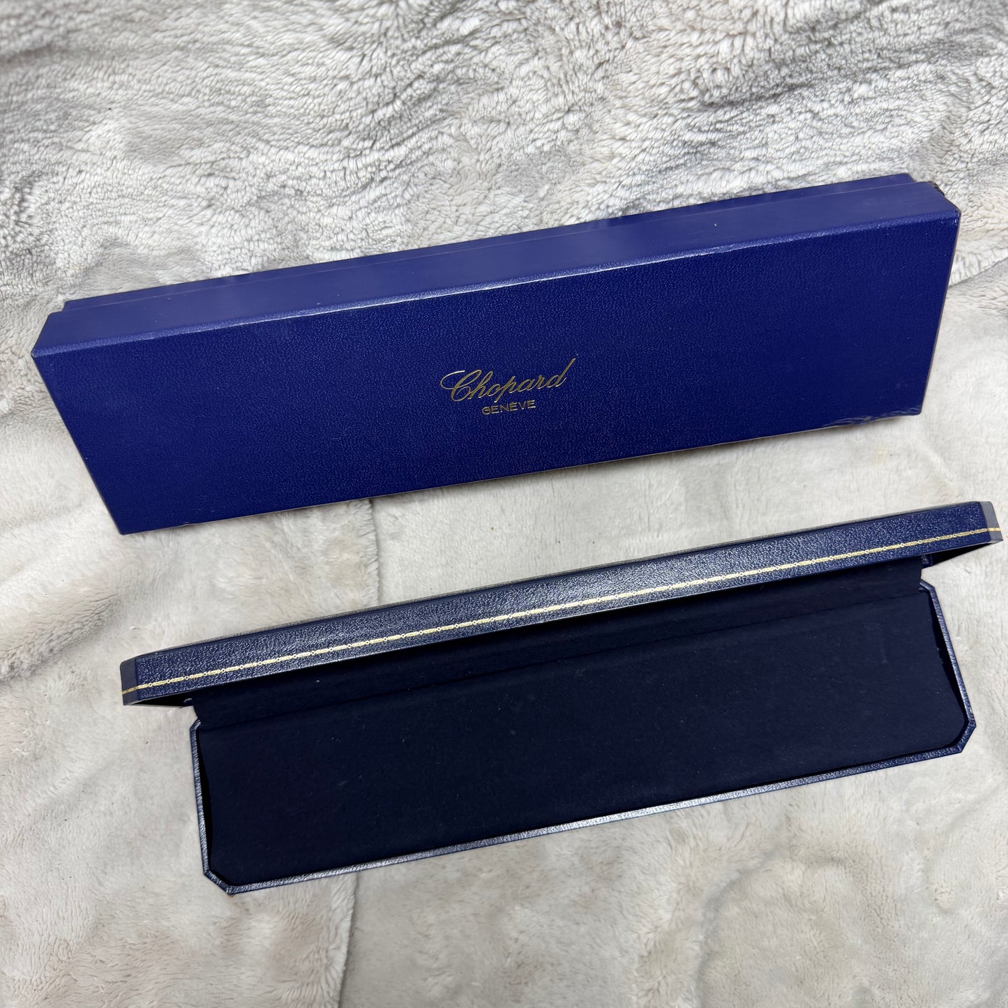CHOPARD Blue Box + Outer Box 10.10x2.75x1.30 inches