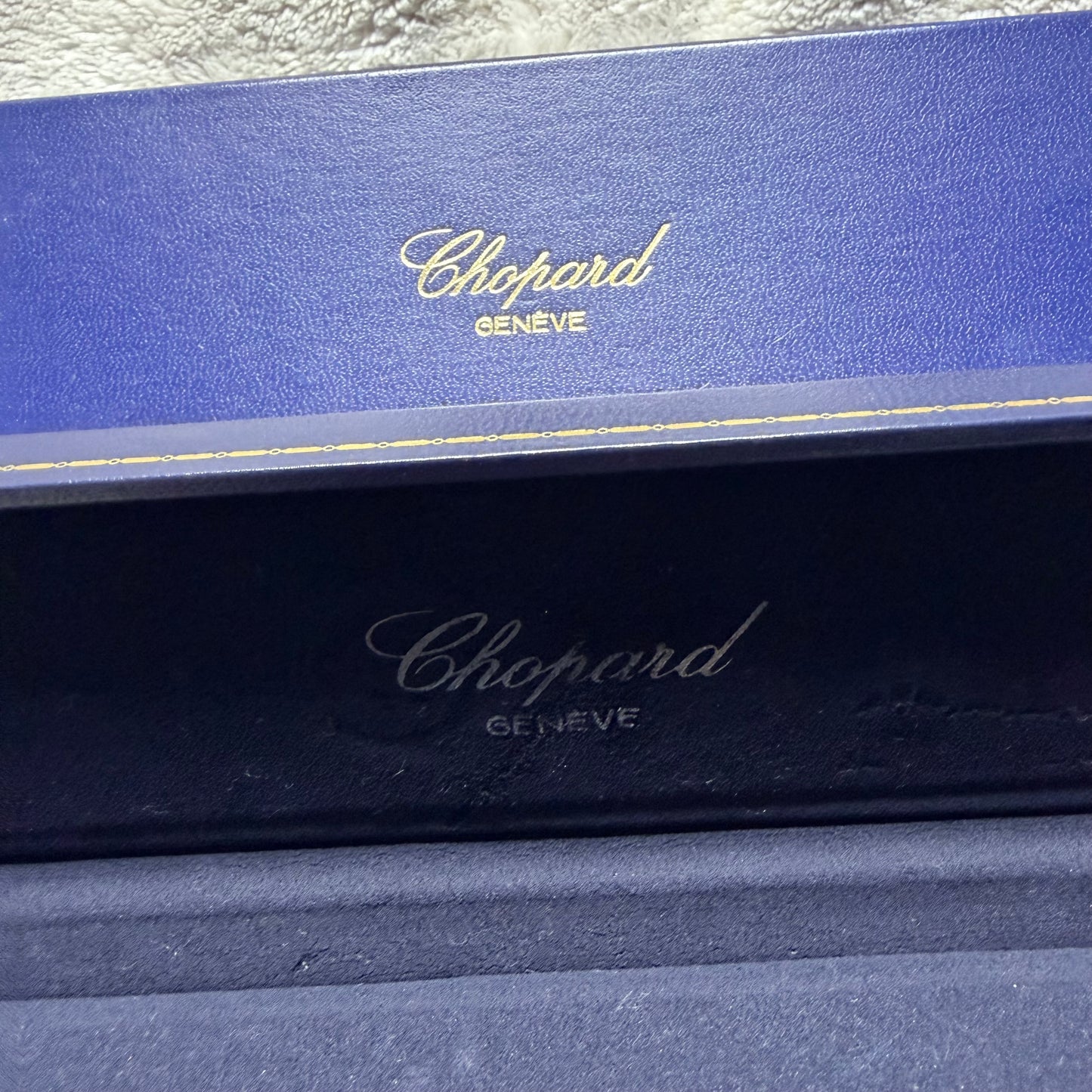 CHOPARD Blue Box + Outer Box 10.10x2.75x1.30 inches