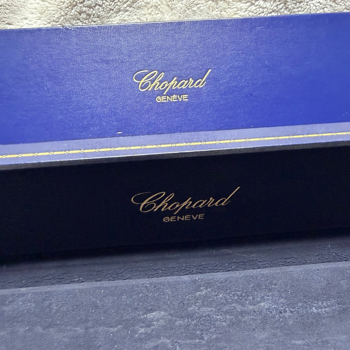 CHOPARD Blue Box + Outer Box 10.10x2.75x1.30 inches