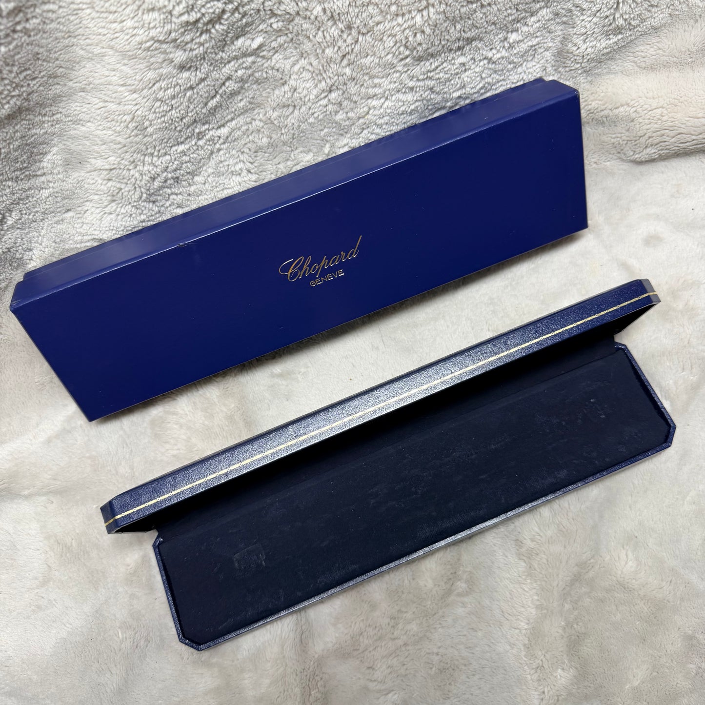 CHOPARD Blue Box + Outer Box 10.10x2.75x1.30 inches