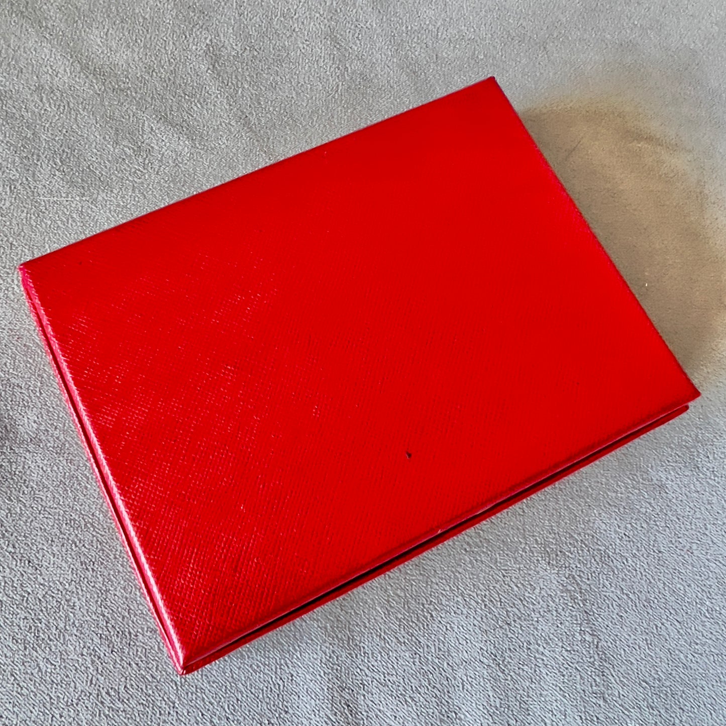 CARTIER Leather Goods Box 5.10x3.80x1.10 inches + Wrapping Cloth + Certificate + Card
