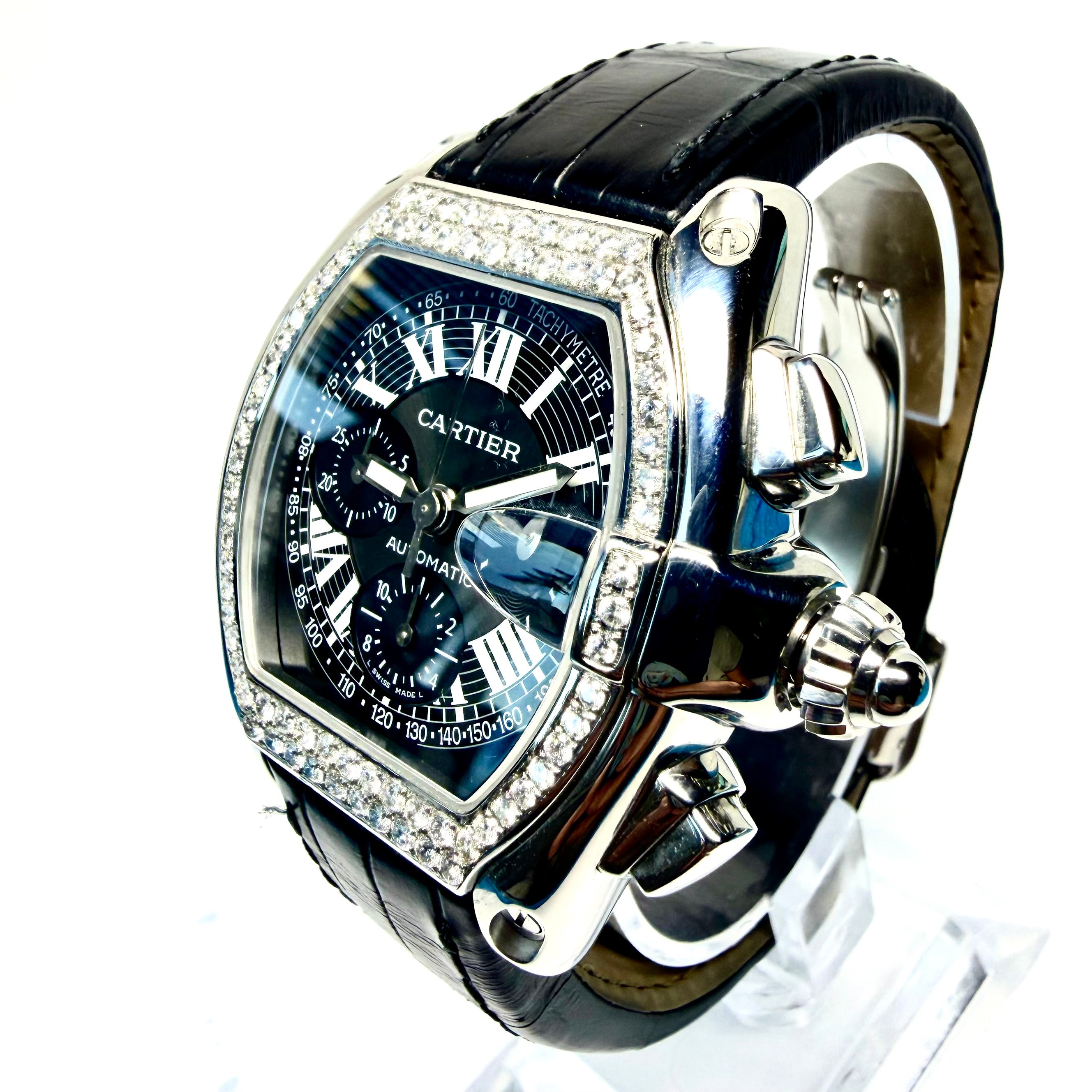 CARTIER ROADSTER 2618 Automatic 42mm Stainless Steel 1.52TCW