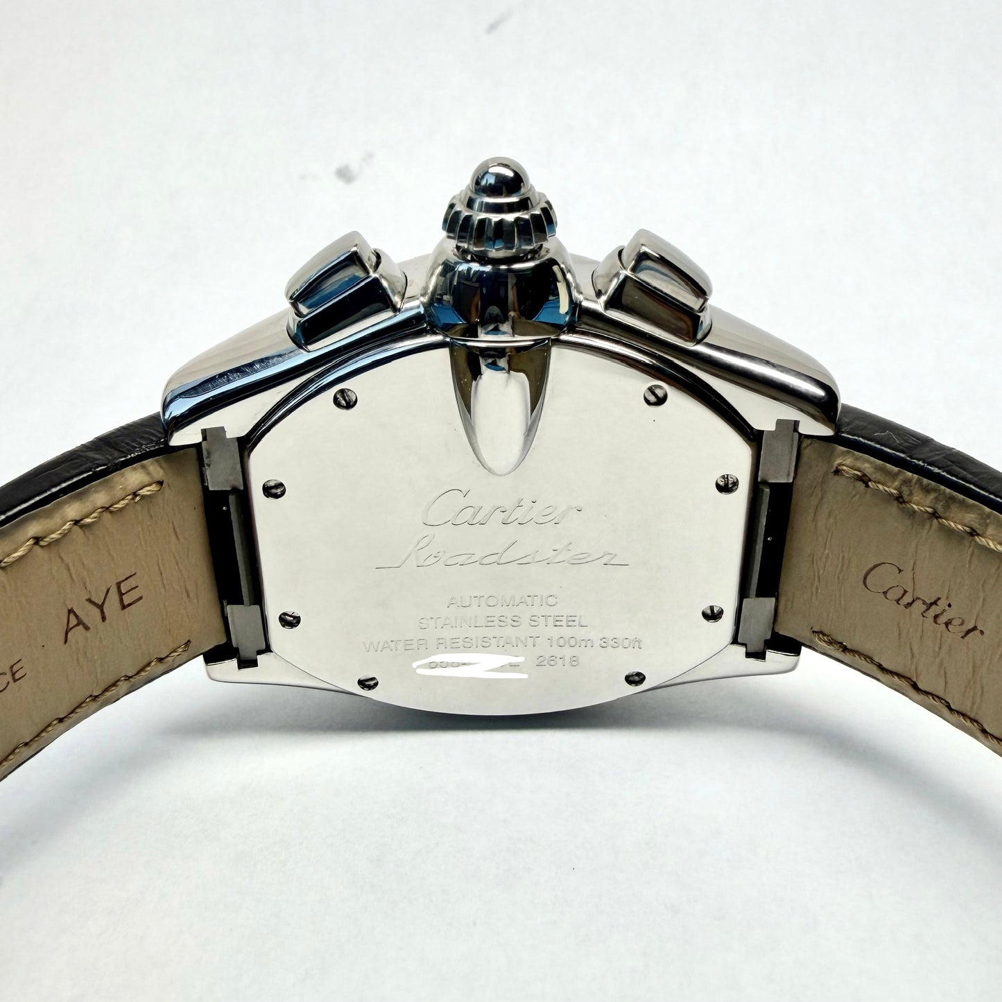 CARTIER ROADSTER 2618 Automatic 42mm Stainless Steel 1.52TCW Diamond Watch