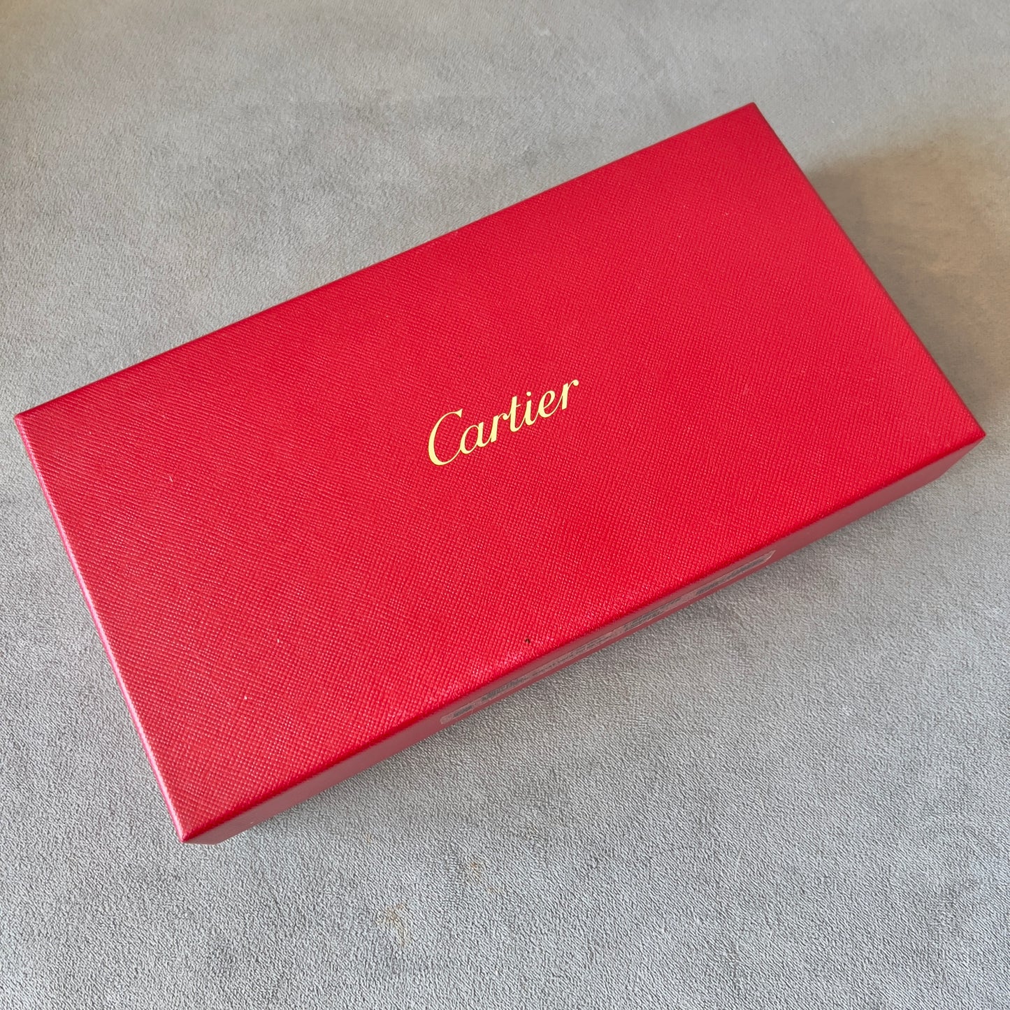 CARTIER Wallet Box 9.10x4.75x1.90 inches + Pouch + Certificate + Booklets
