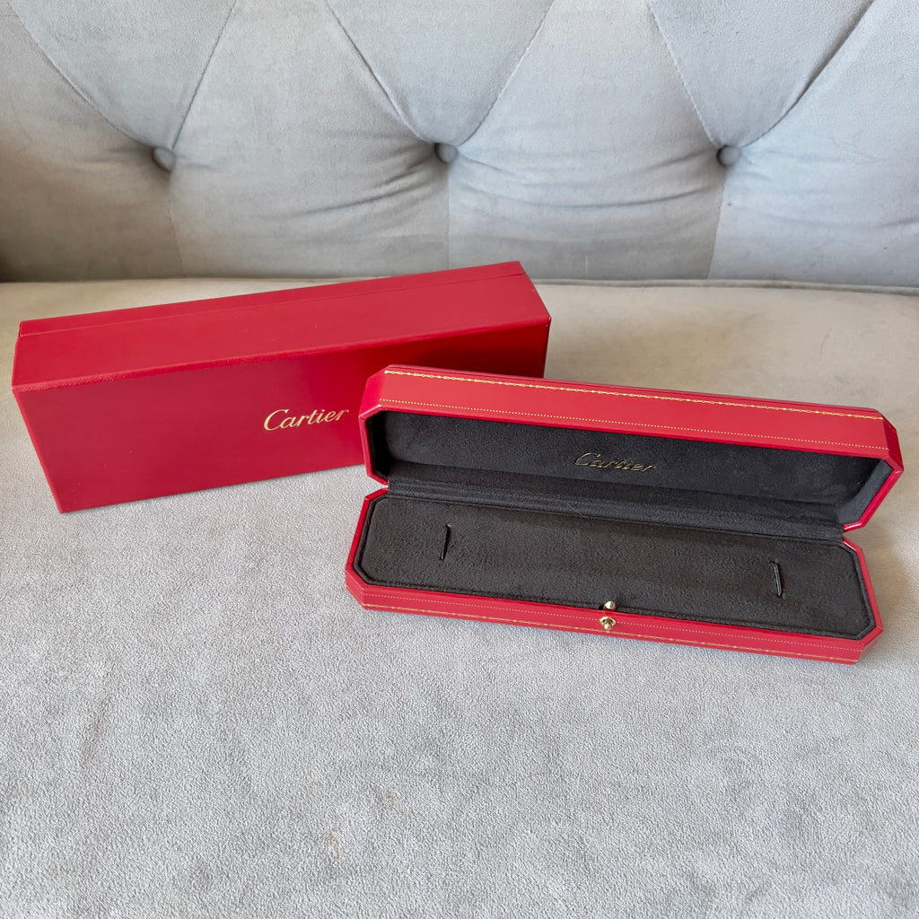 ブラックフライデー！かなり美品　正規品⭐︎Cartier 赤ギフトボックス 正方形 CARTIER Red/Black Bracelet Box + Outer Box 9.40x3x2 inches | NATILUXIA