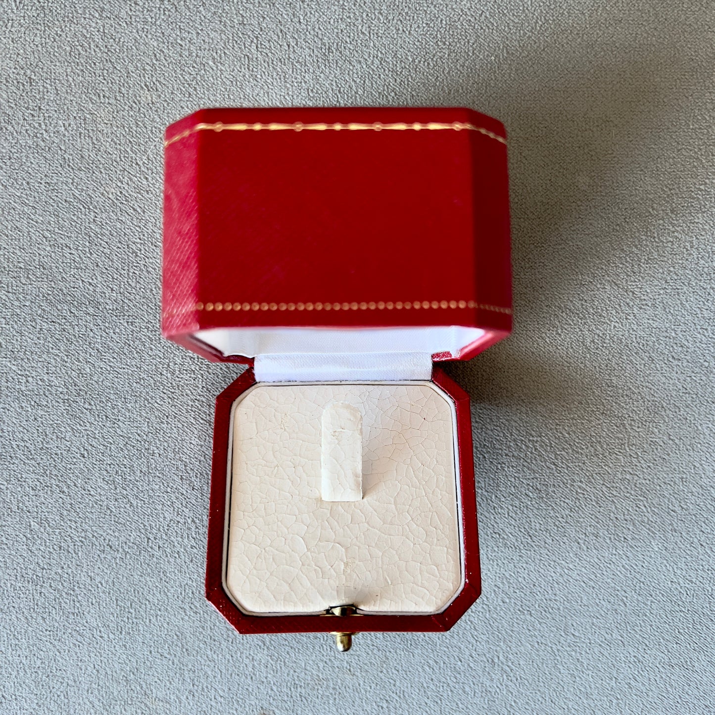 CARTIER Ring Pendant Box 2.35x2.35x2 inches