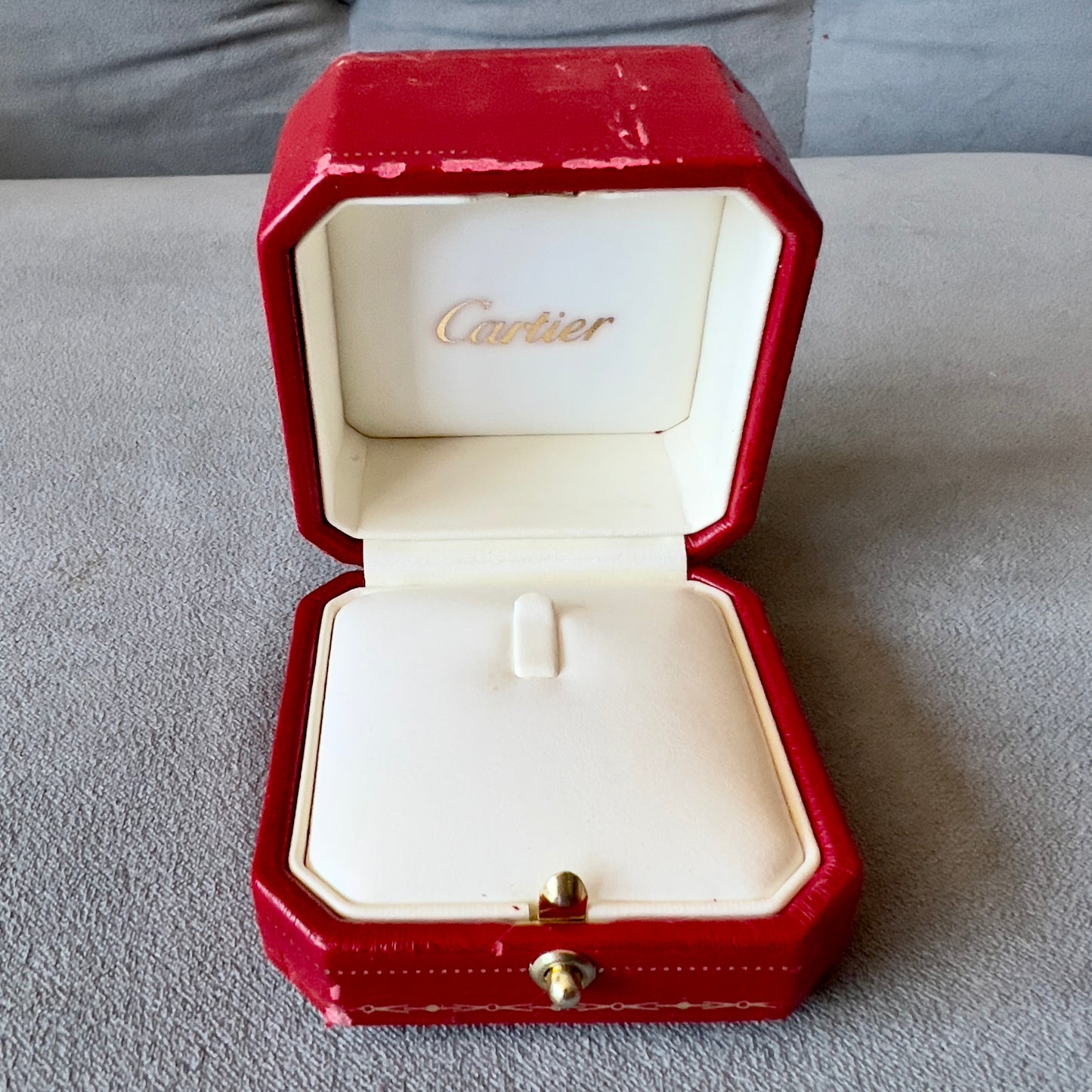 CARTIER Ring Pendant Box 2.35x2.35x2 inches