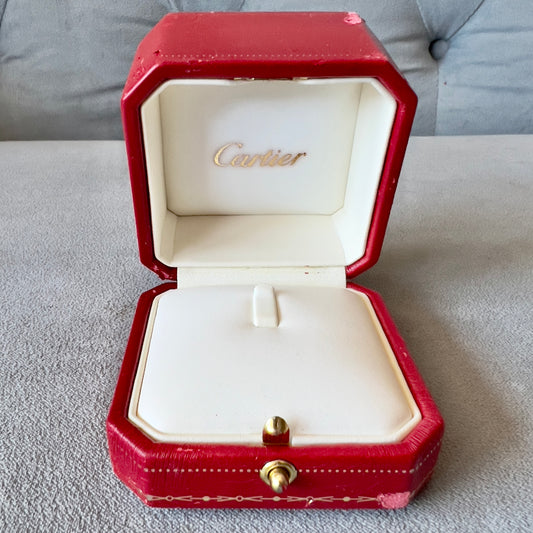 CARTIER Ring Pendant Box 2.35x2.35x2 inches