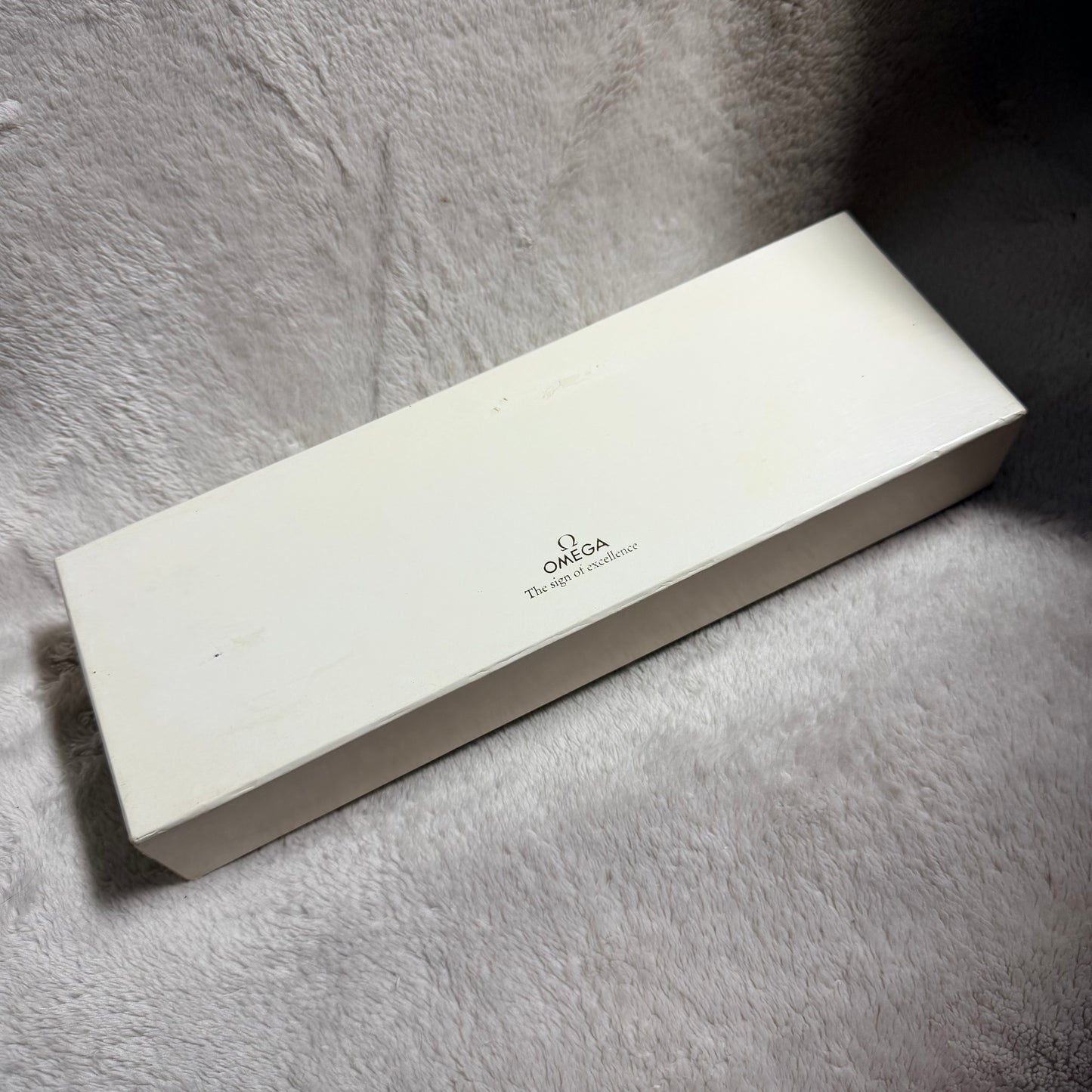 OMEGA Red Box + Outer Box 10.90x3.75x1.90 inches