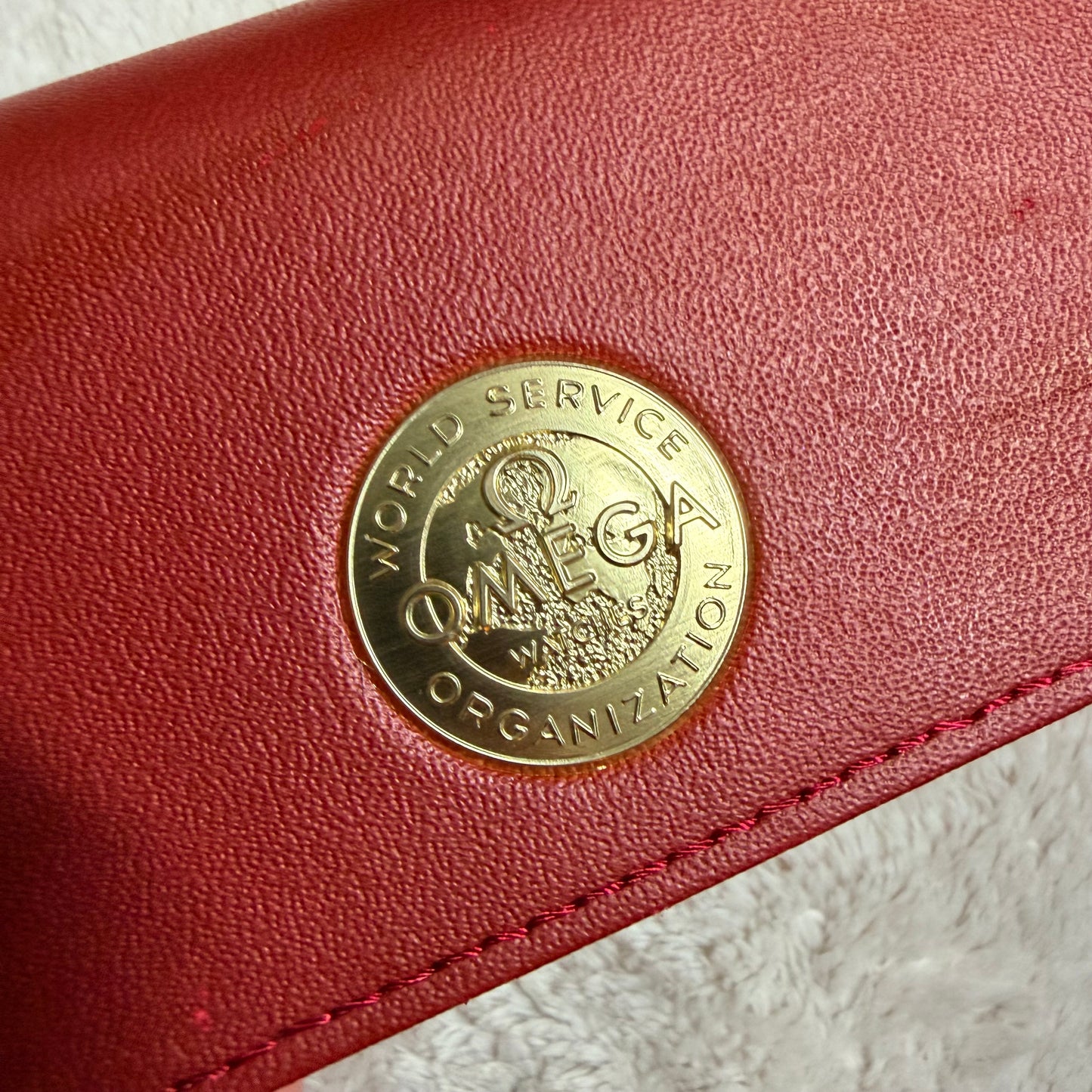 OMEGA Red Box + Outer Box 10.90x3.75x1.90 inches