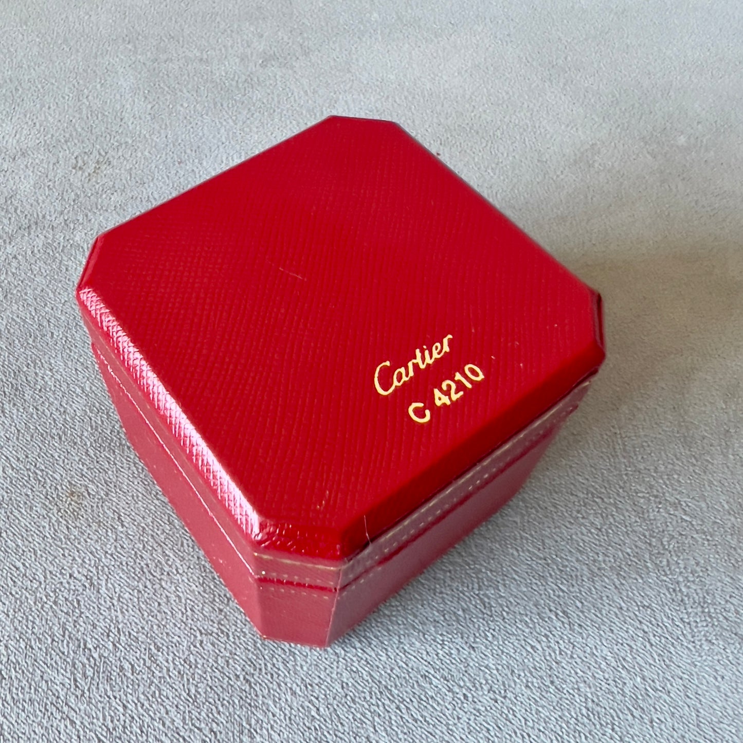 CARTIER Ring Box 2.30x2.30x2.10 inches