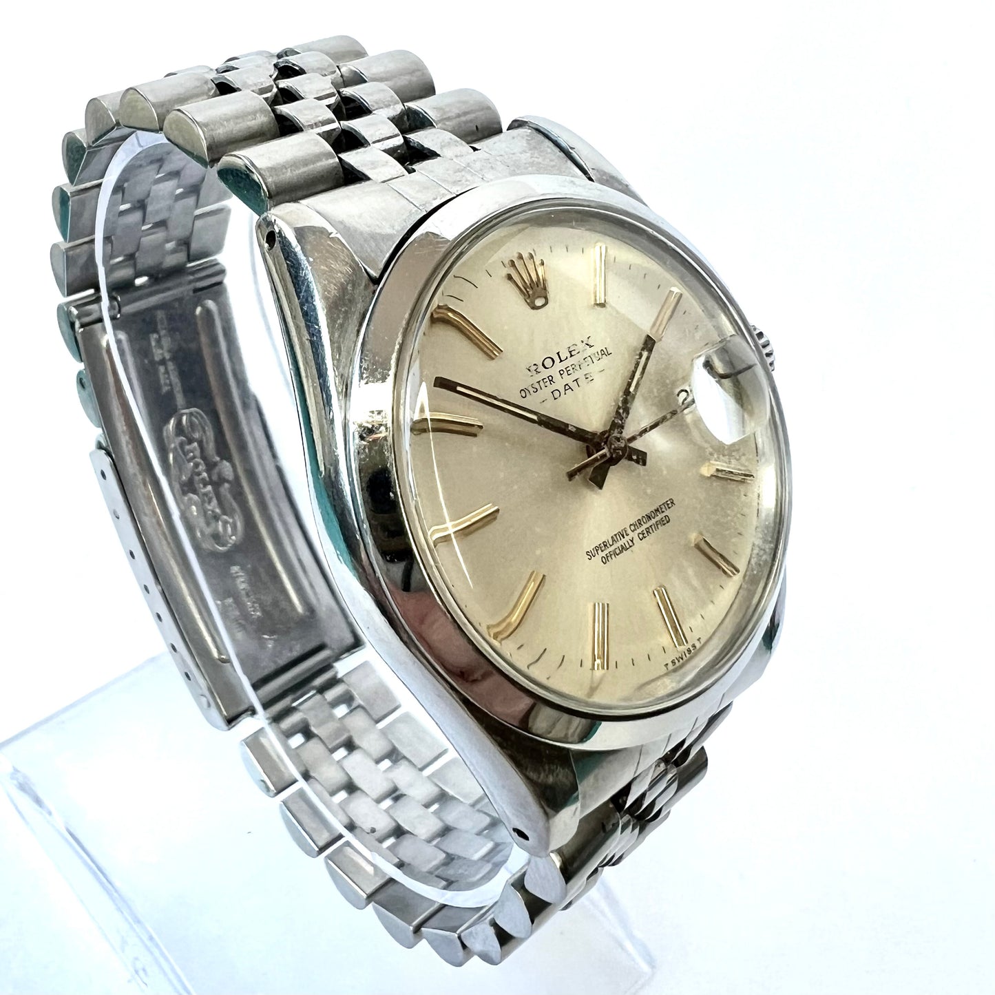 ROLEX DATE Automatic 34mm Steel Watch Jubilee Bracelet