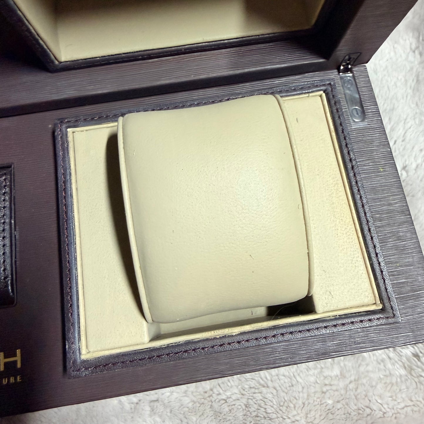 ZENITH Brown Wooden Box + Outer Box 9.75x5.10x3.75 inches
