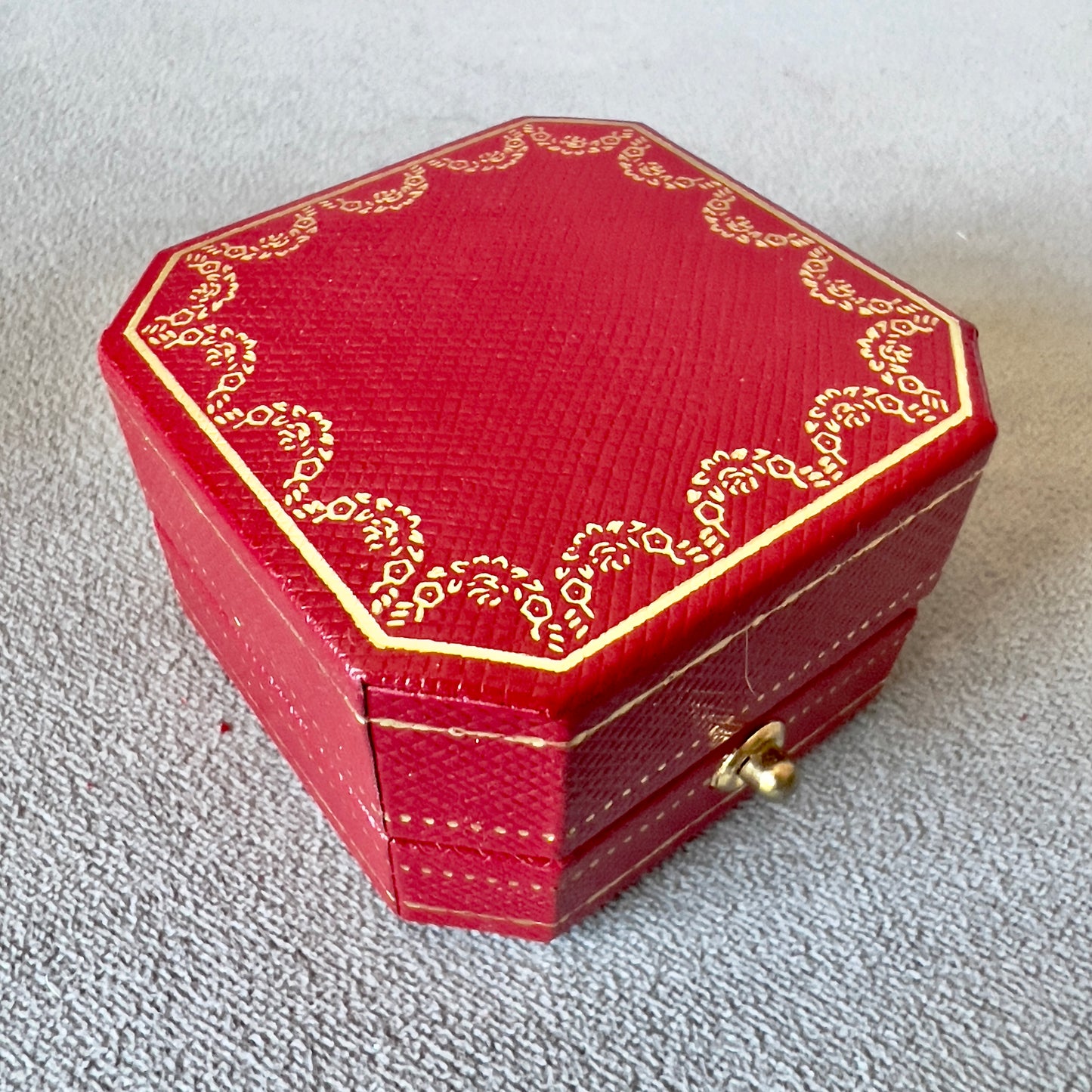 CARTIER Ring Box + Outer Box 2.60x2.10x1.30 inches