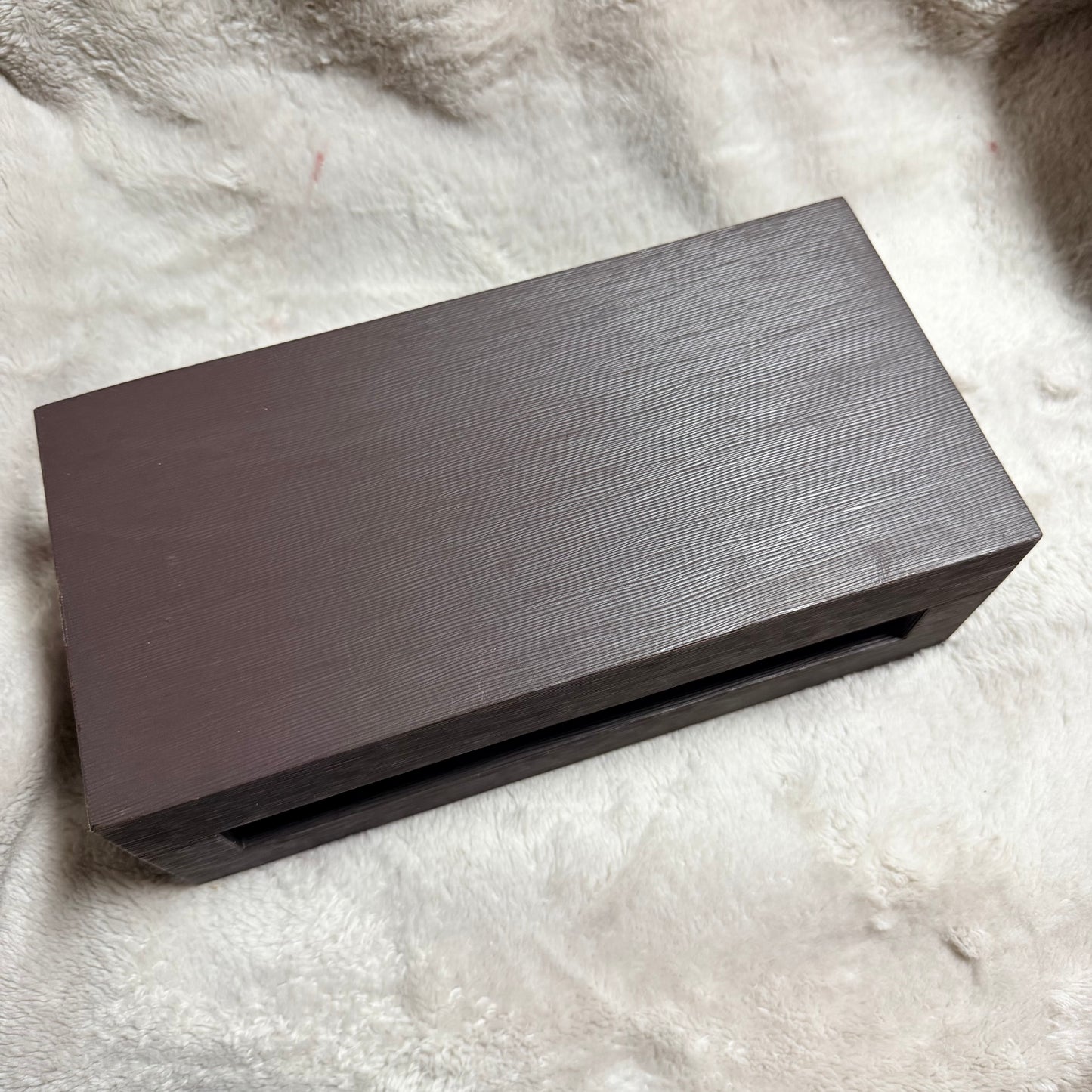 ZENITH Brown Wooden Box + Outer Box 9.75x5.10x3.75 inches
