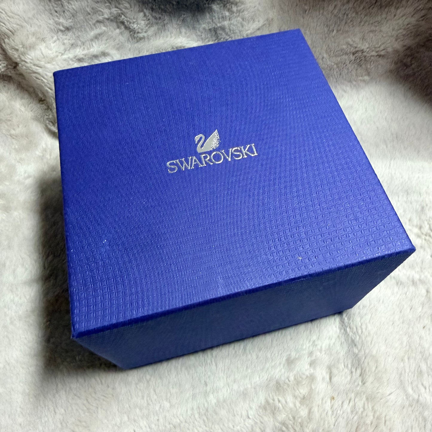 SWAROVSKI Blue Box + Outer Boxes + Booklets + Tag 5.25 x 5.25 x 4 inches