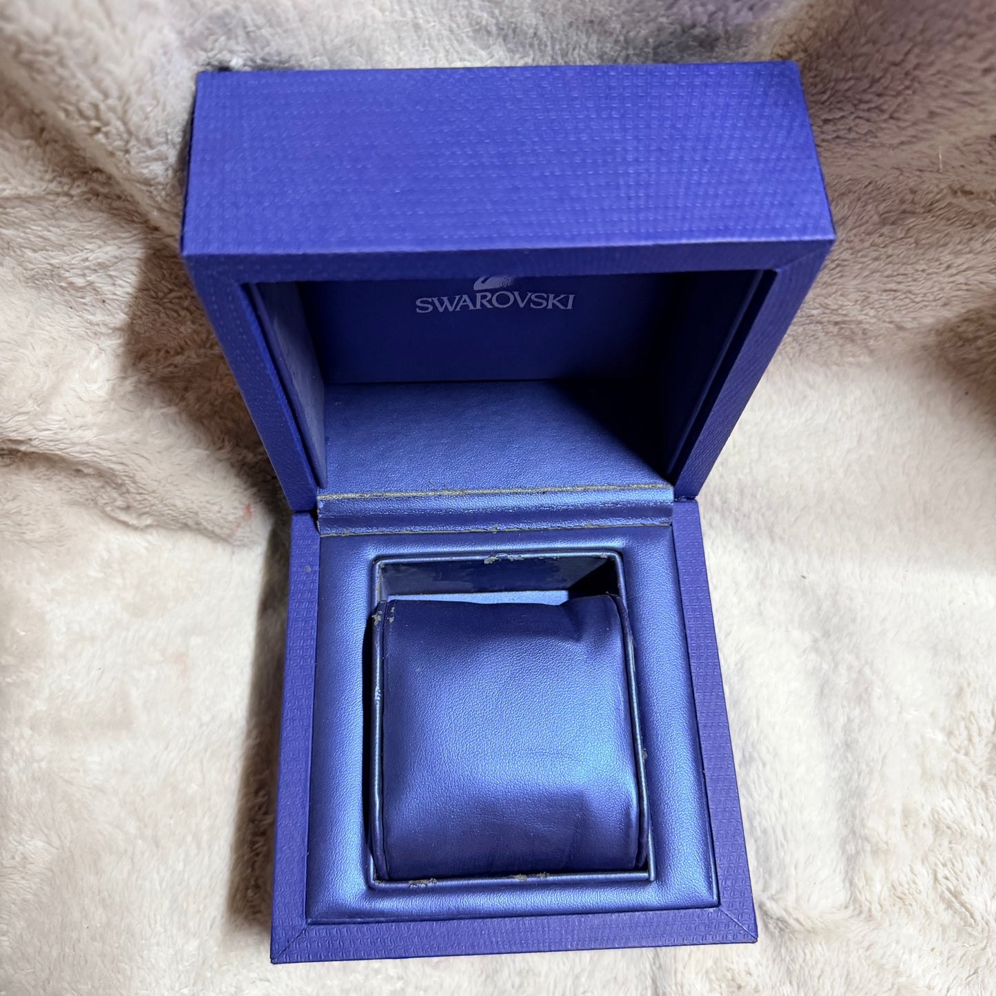 SWAROVSKI Blue Box + Outer Boxes + Booklets + Tag 5.25 x 5.25 x 4 inches