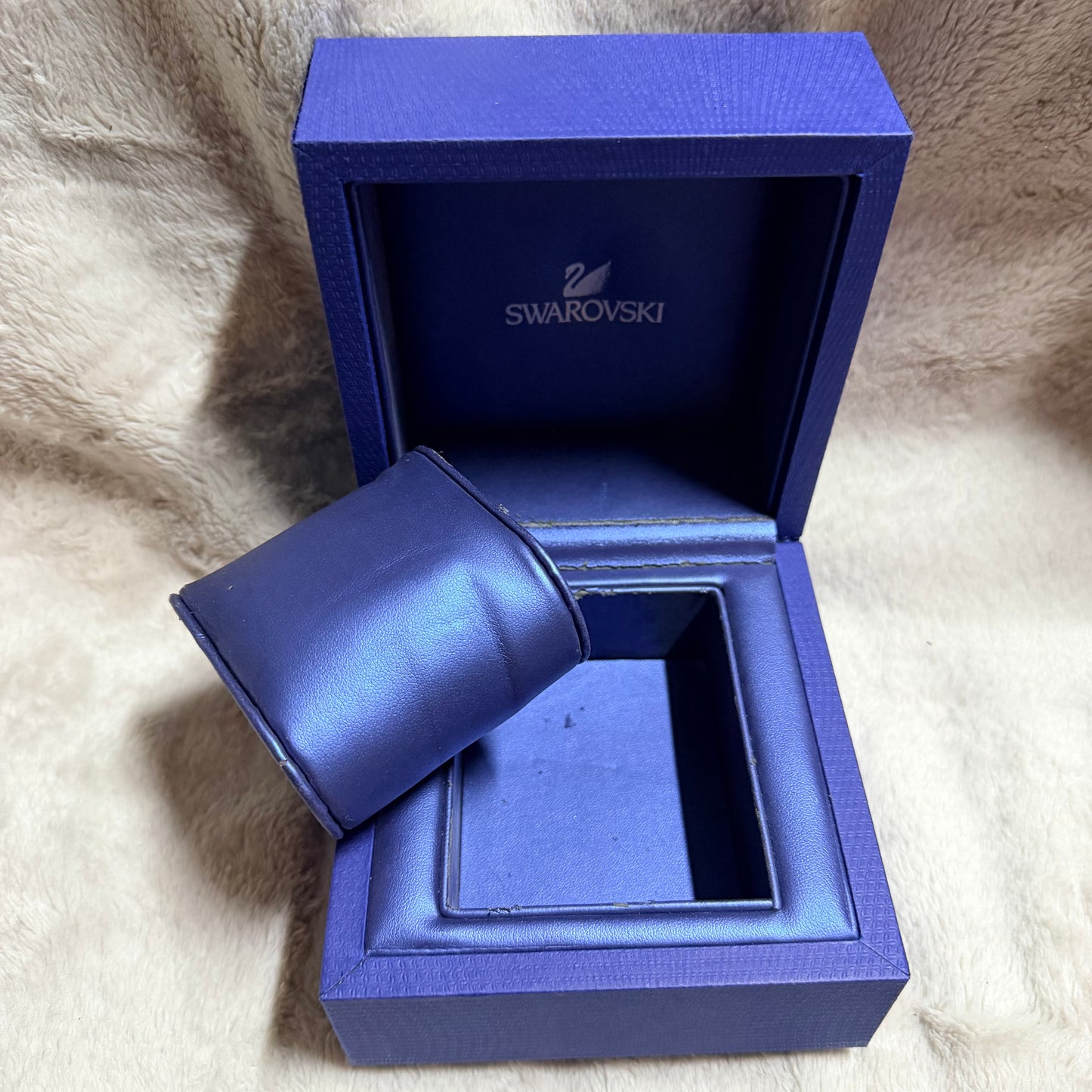 SWAROVSKI Blue Box + Outer Boxes + Booklets + Tag 5.25 x 5.25 x 4 inches