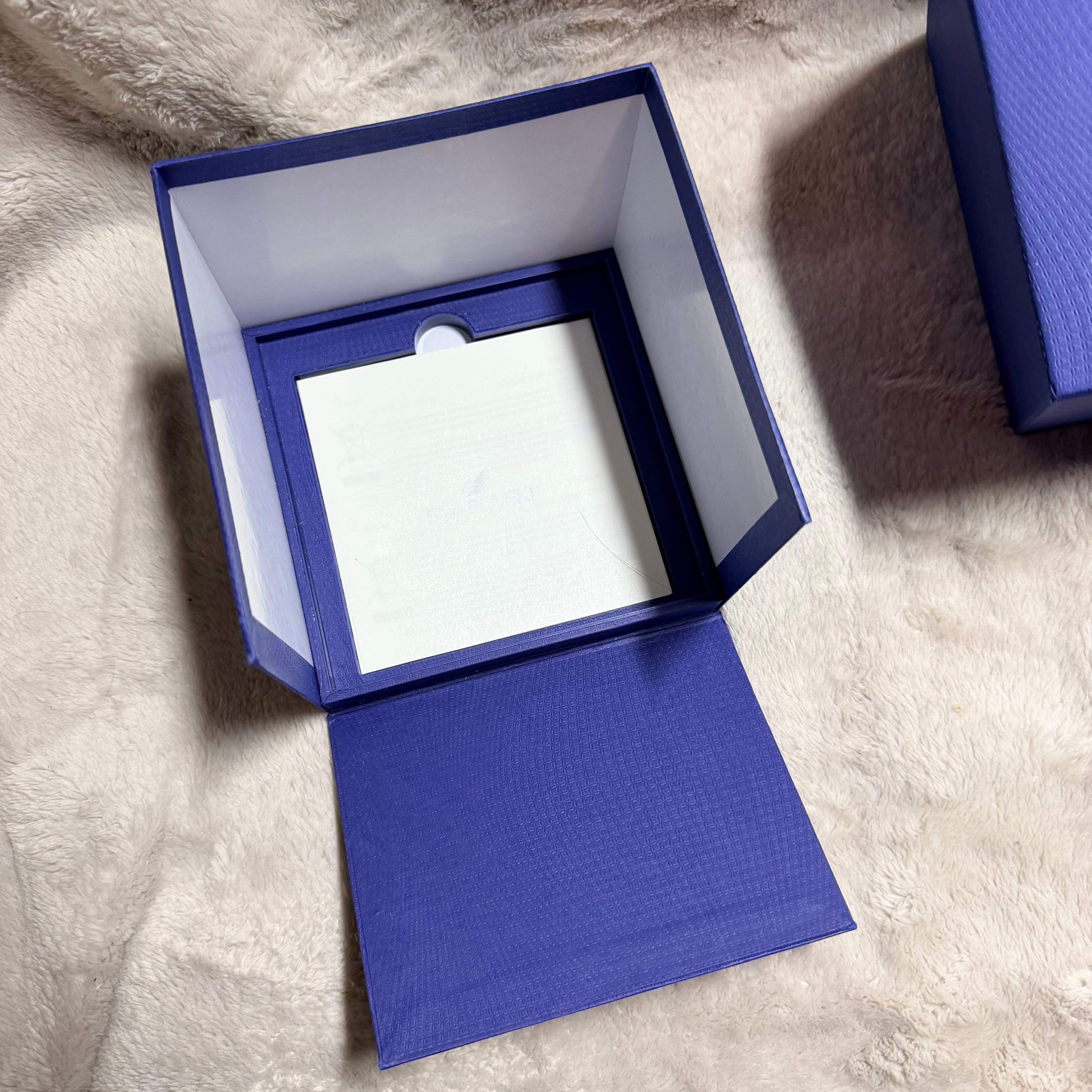 SWAROVSKI Blue Box + Outer Boxes + Booklets + Tag 5.25 x 5.25 x 4