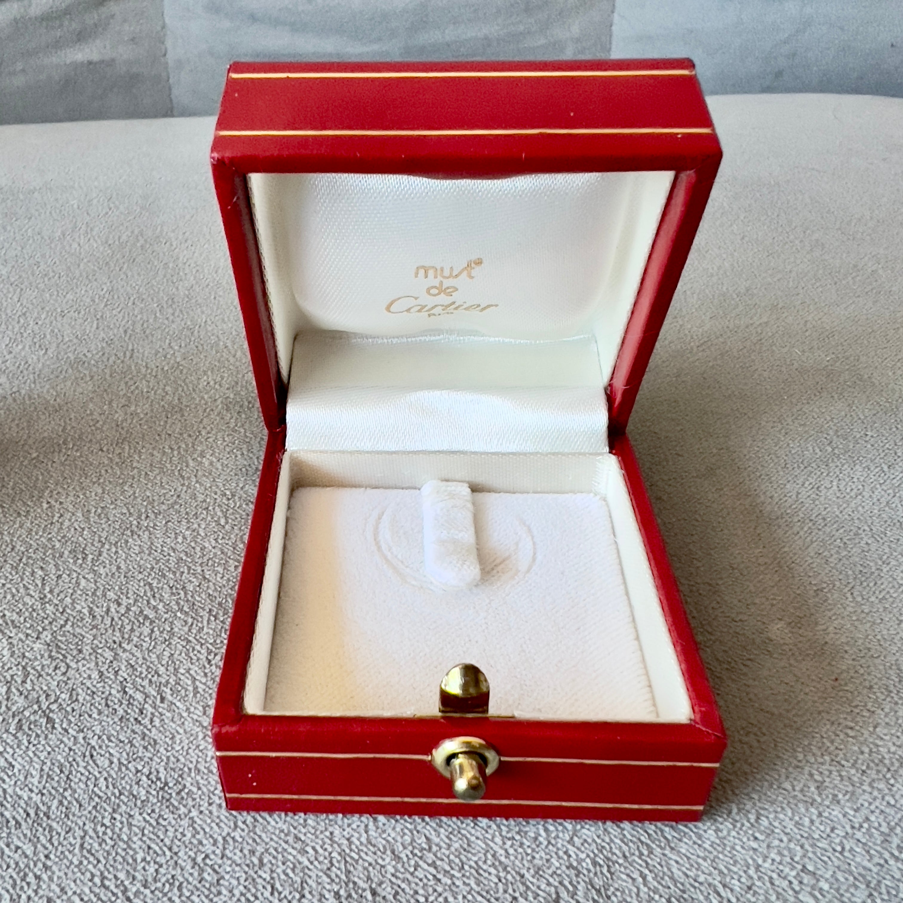 CARTIER Trinity Ring Box Outer Box 2.25x2.10x1.5 inches Empty