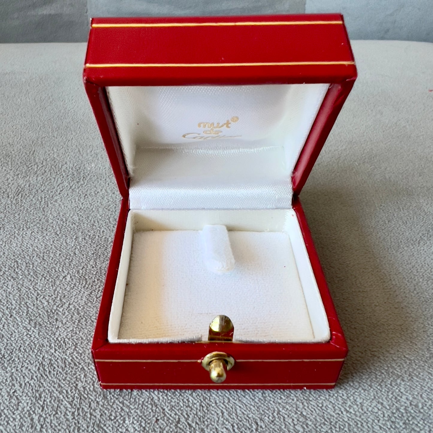 CARTIER Trinity Ring Box + Outer Box 2.25x2.10x1.5 inches