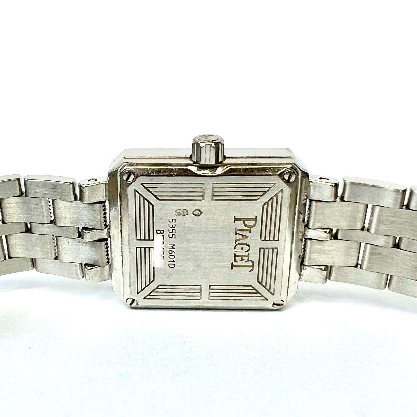 PIAGET PROTOCOLE Quartz 20mm 18K White Gold FACTORY DIAMONDS Watch