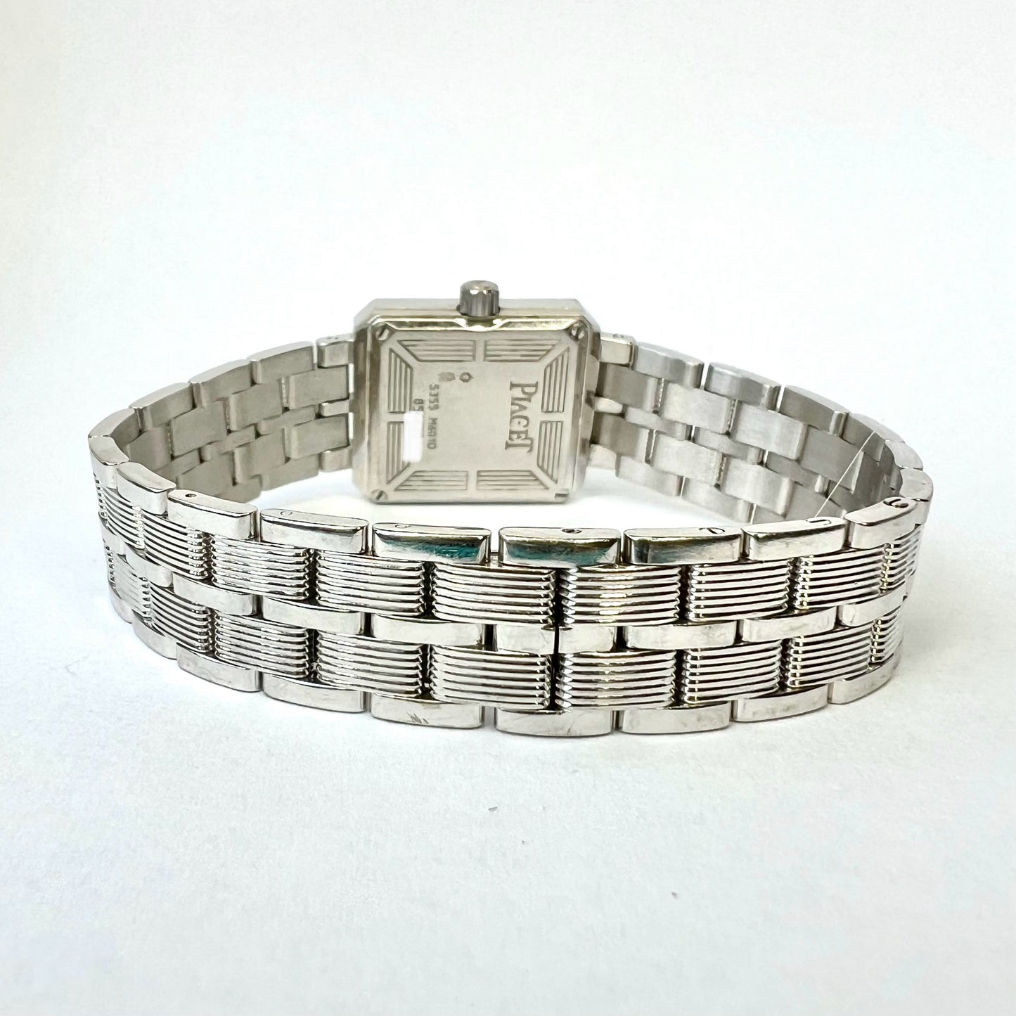 PIAGET PROTOCOLE Quartz 20mm 18K White Gold FACTORY DIAMONDS Watch