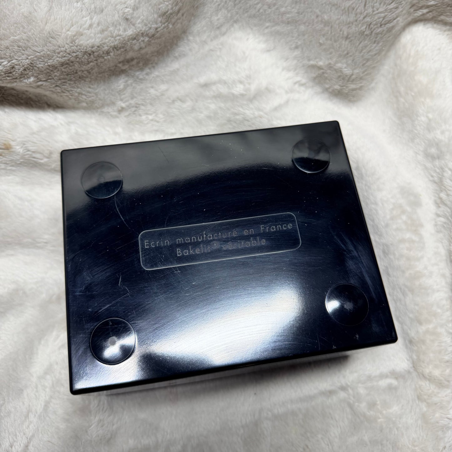 BREITLING Black Laminated Wooden Box 6x4.75x3.10 inches