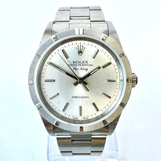 ROLEX AIR-KING PRECISION Automatic 34mm Steel Watch Oyster Bracelet