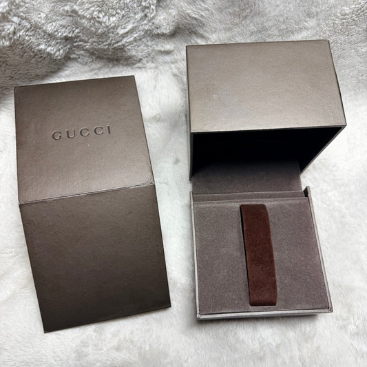 GUCCI Brown Box + Outer Box 4x4x3.90 inches