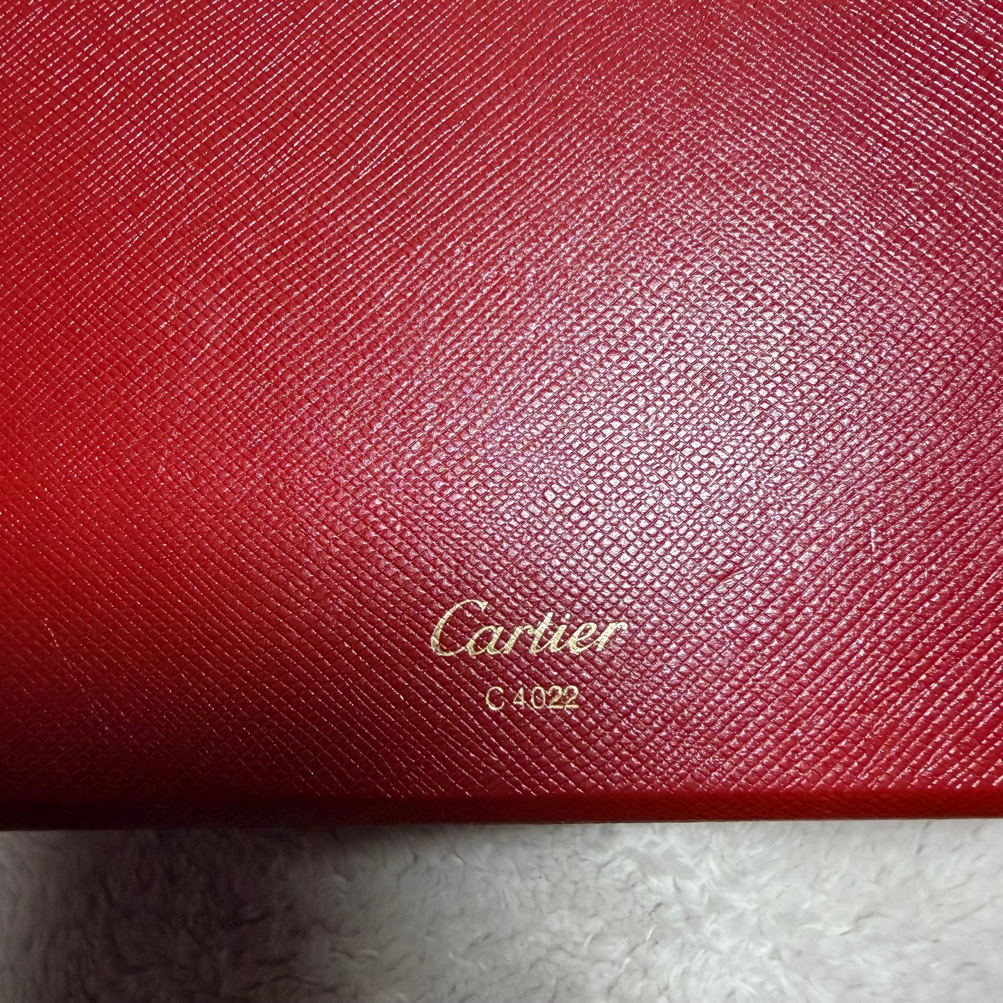 CARTIER Red Necklace box 8x6x1.90 inches