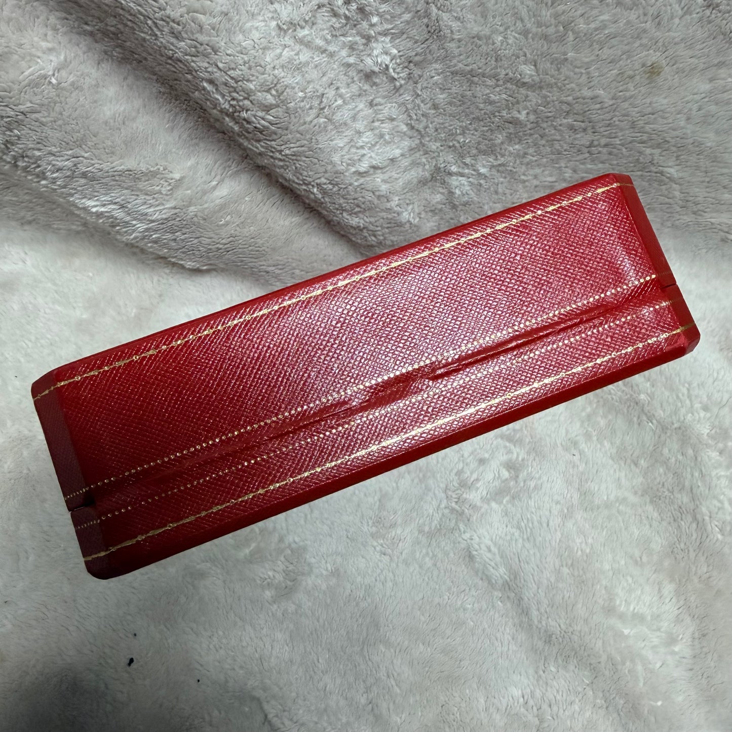 CARTIER Red Necklace box 8x6x1.90 inches