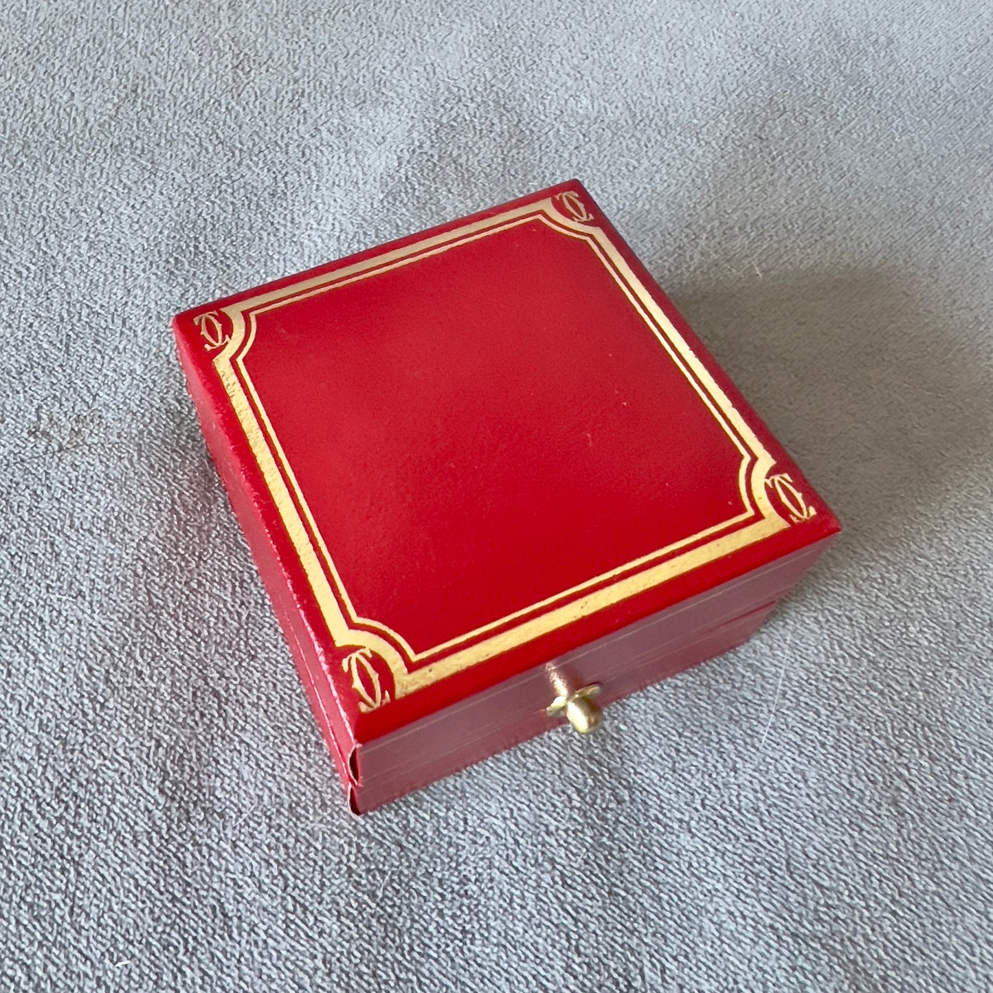 CARTIER TRINITY Ring Box 2x2x1.25 inches