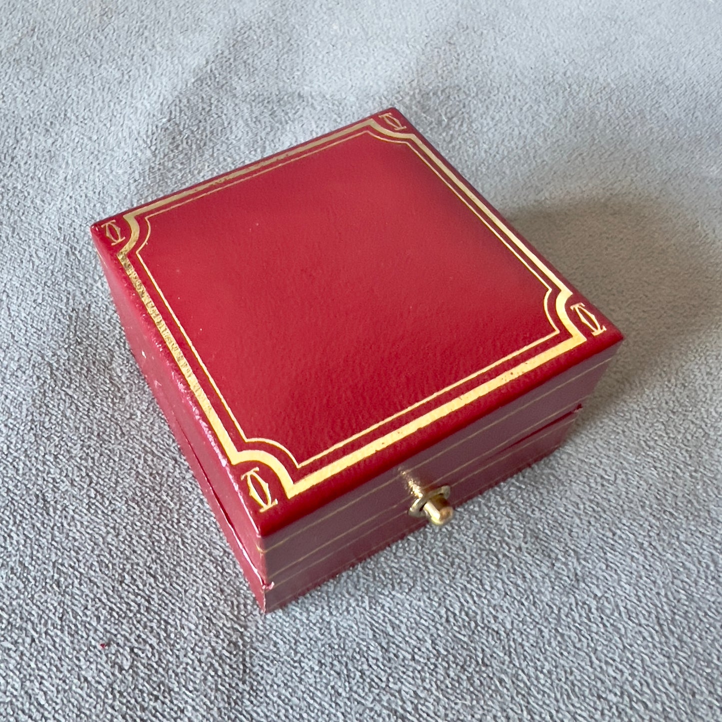 CARTIER TRINITY Ring Box 2x2x1.25 inches