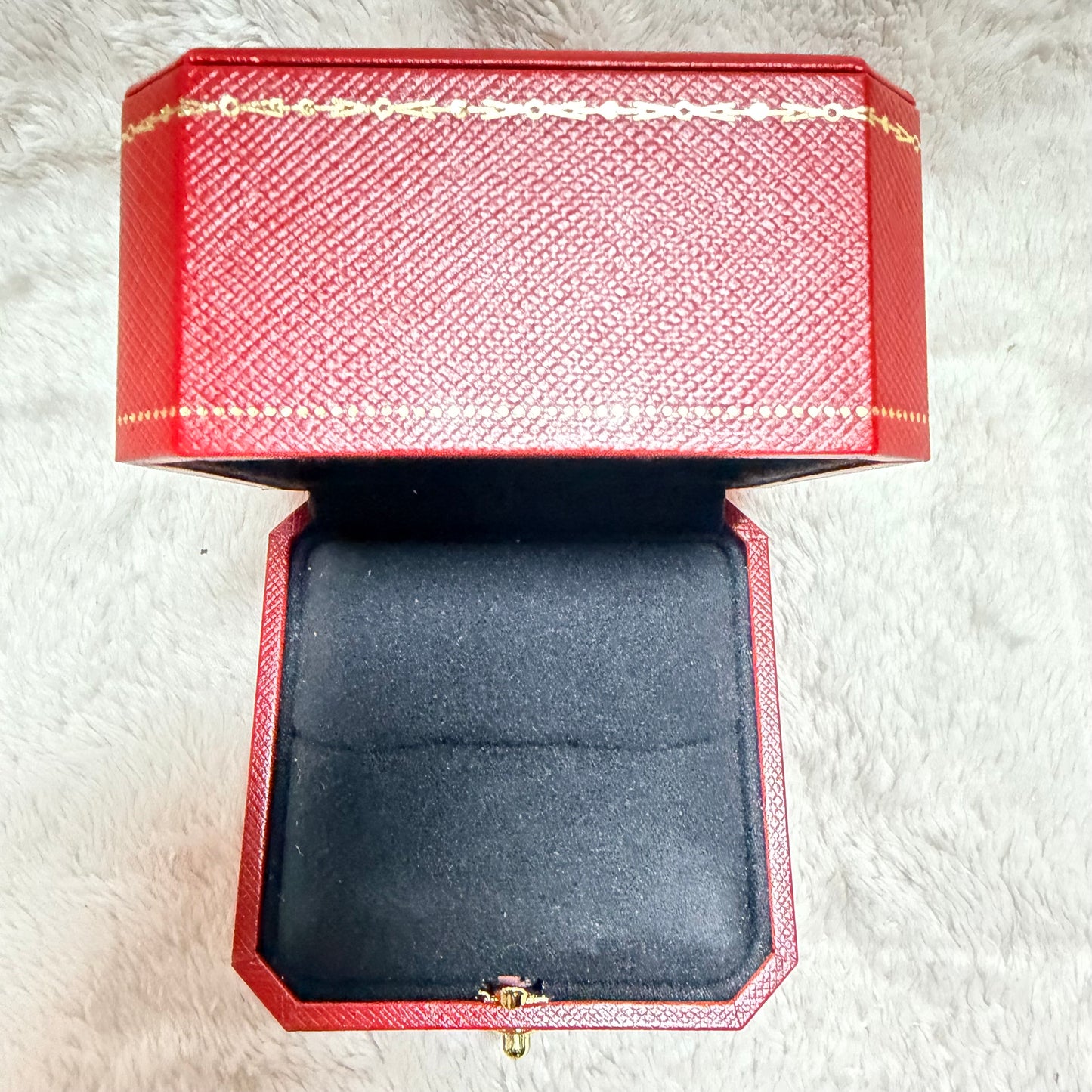 CARTIER Ring Box + Outer Box 3.40x3.25x2.40 inches