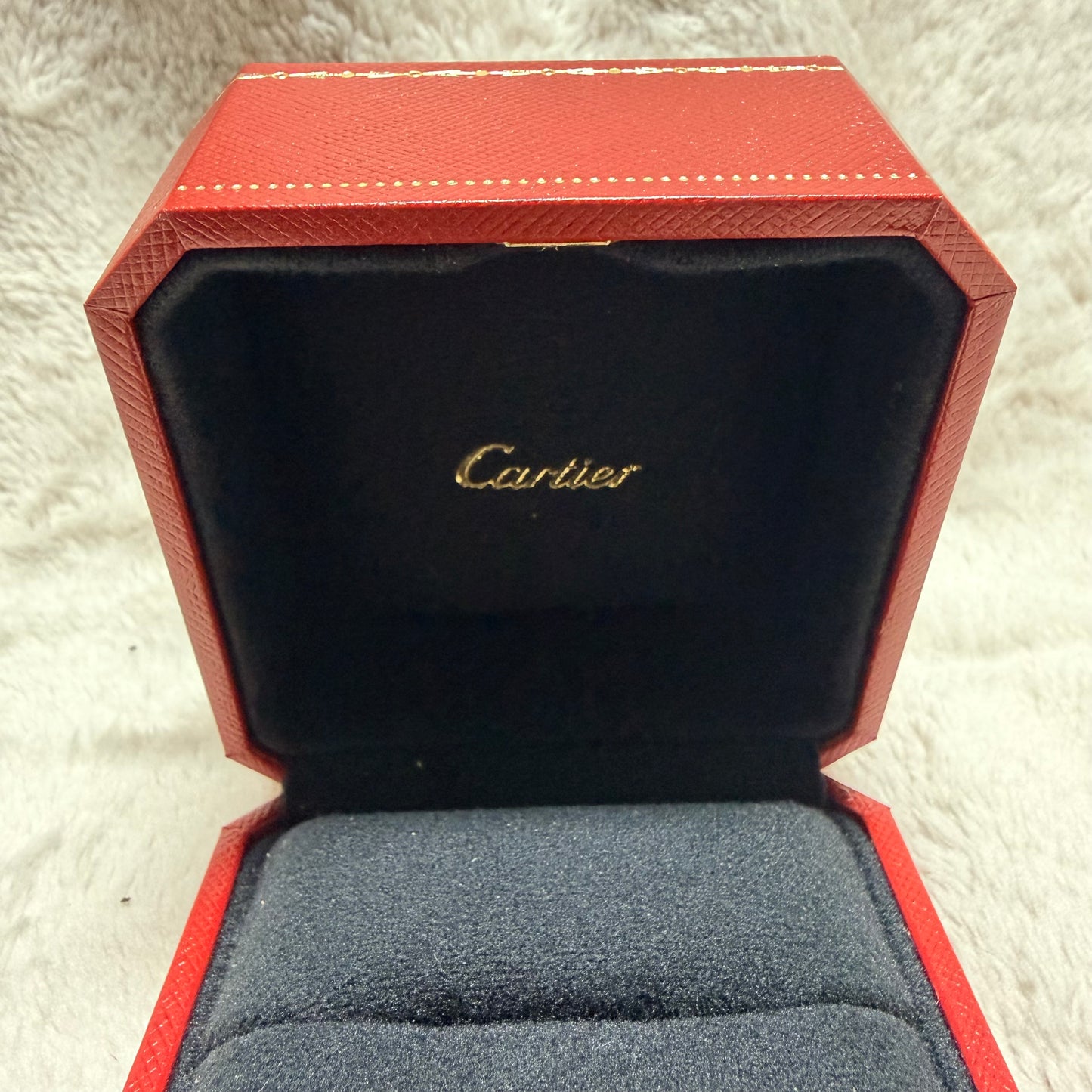 CARTIER Ring Box + Outer Box 3.40x3.25x2.40 inches