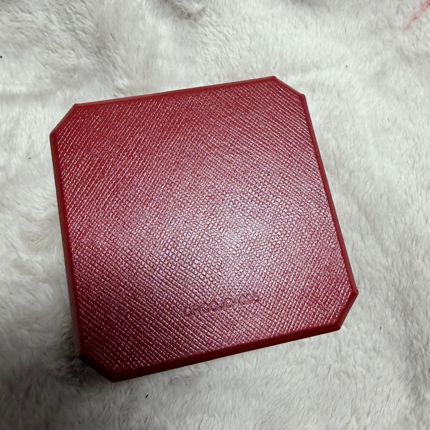 CARTIER Ring Box + Outer Box 3.40x3.25x2.40 inches