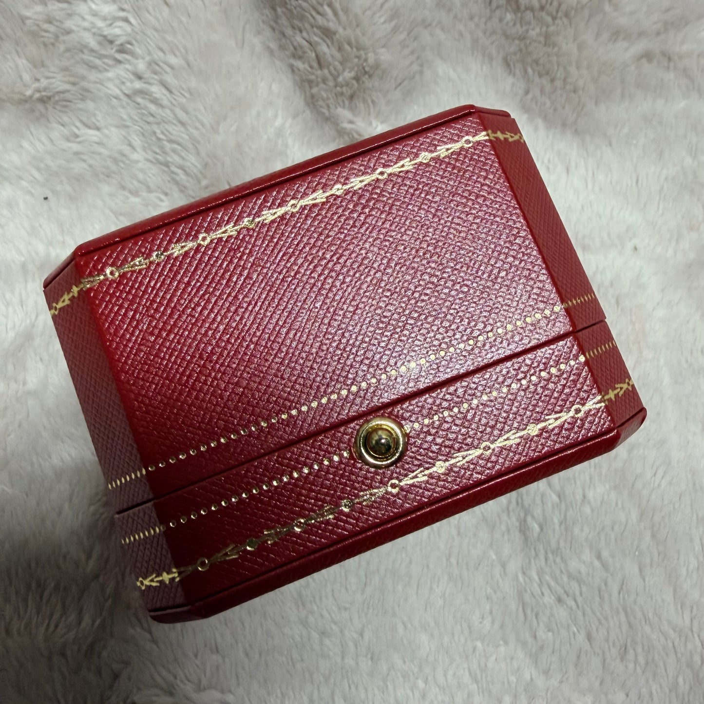 CARTIER Ring Box + Outer Box 3.40x3.25x2.40 inches