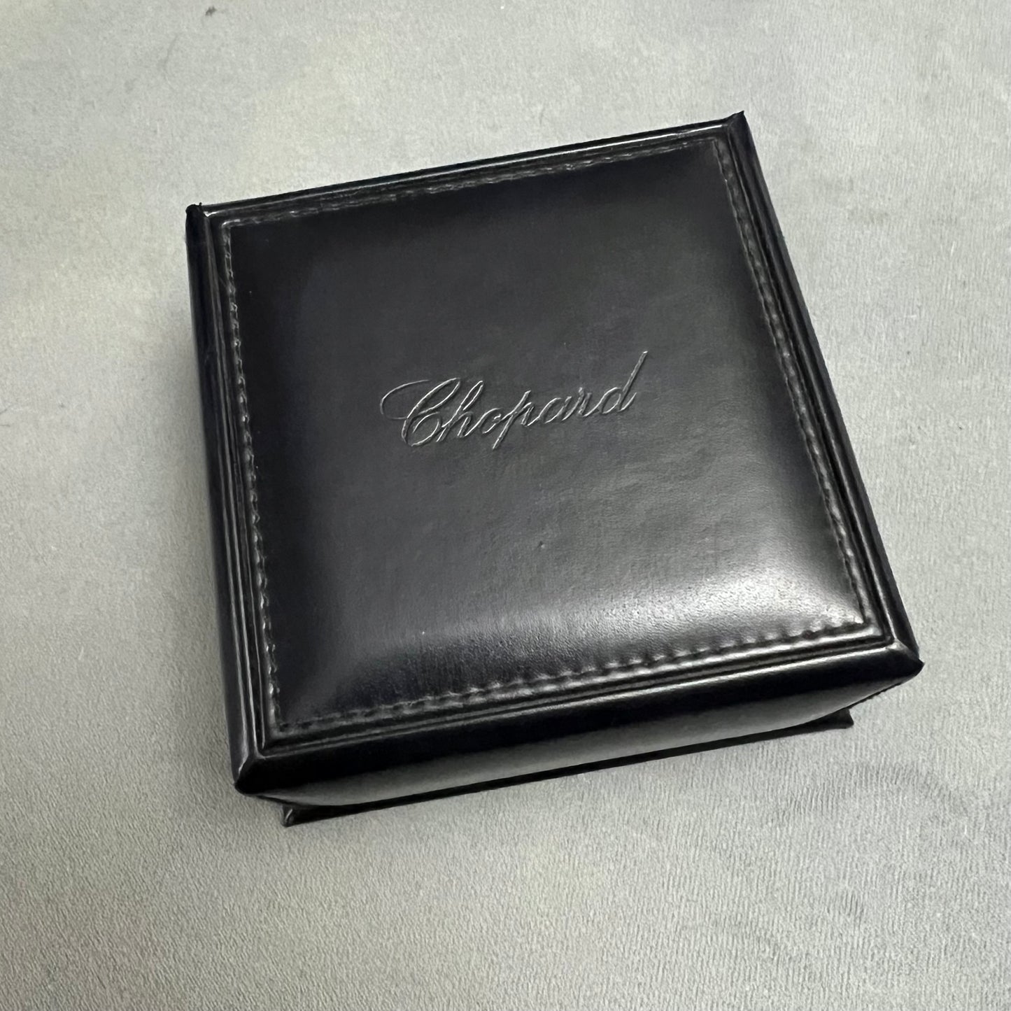 CHOPARD Ring Box +Outer Box 4.9x4.75x3.10 inches + Booklets