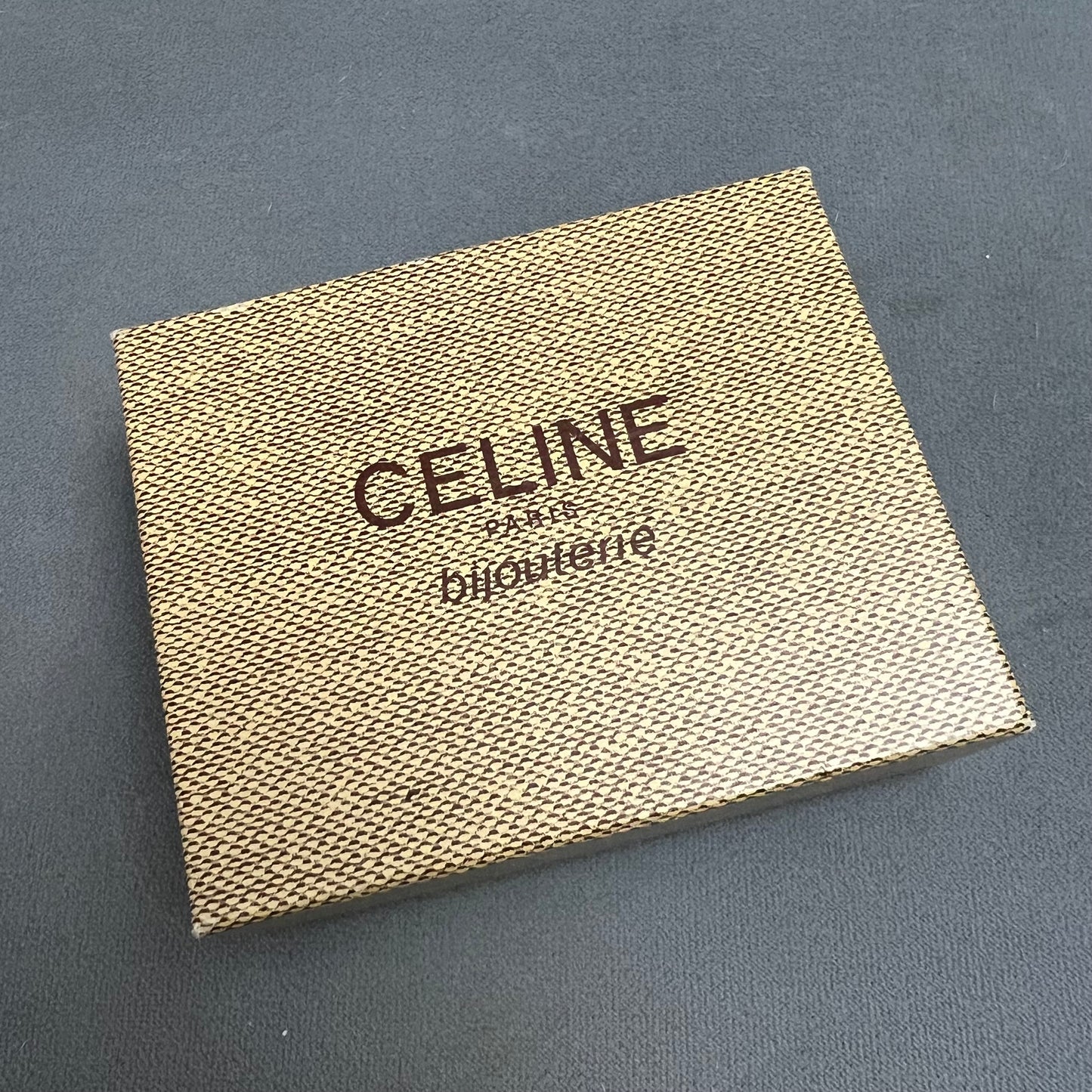 CELINE Ring/Cufflinks/Earrings Box + Outer Box 4.10x3.30x1.40 inches